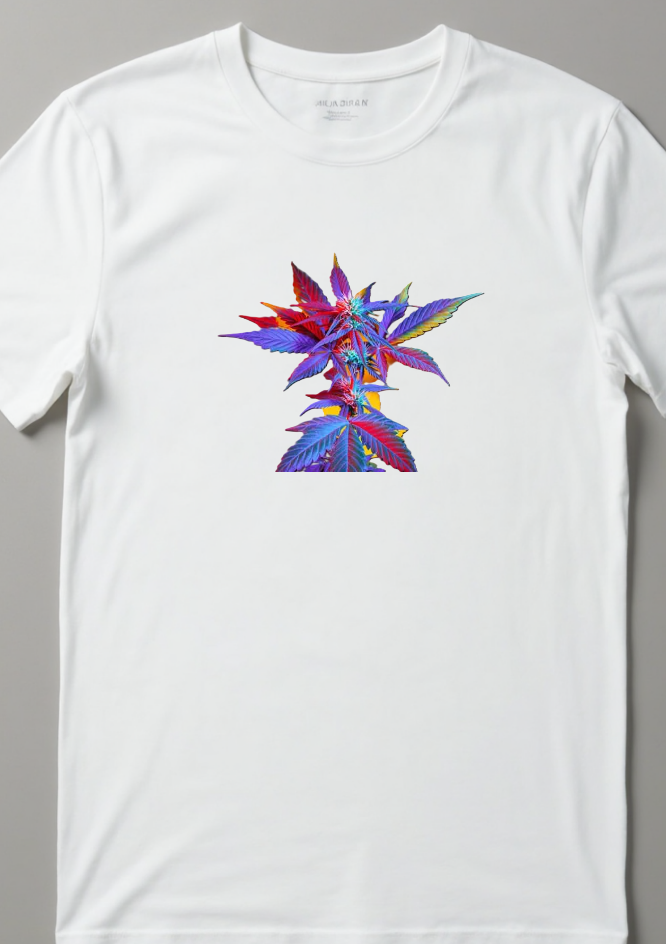 Playera con imagen de marihuana