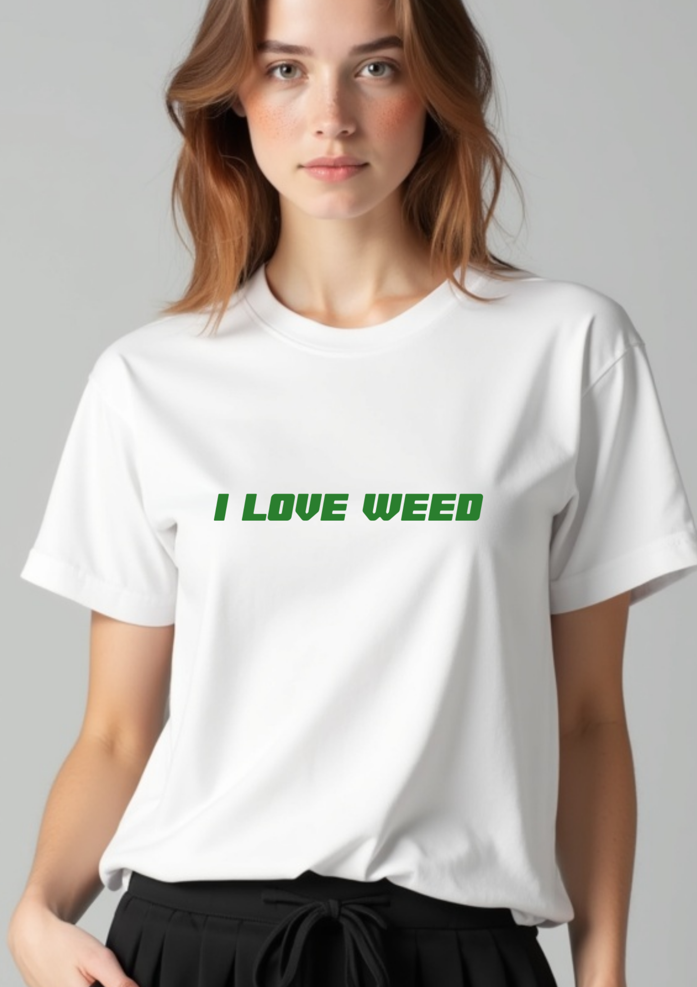 Playera con la frase I Love Weed T-Shirt