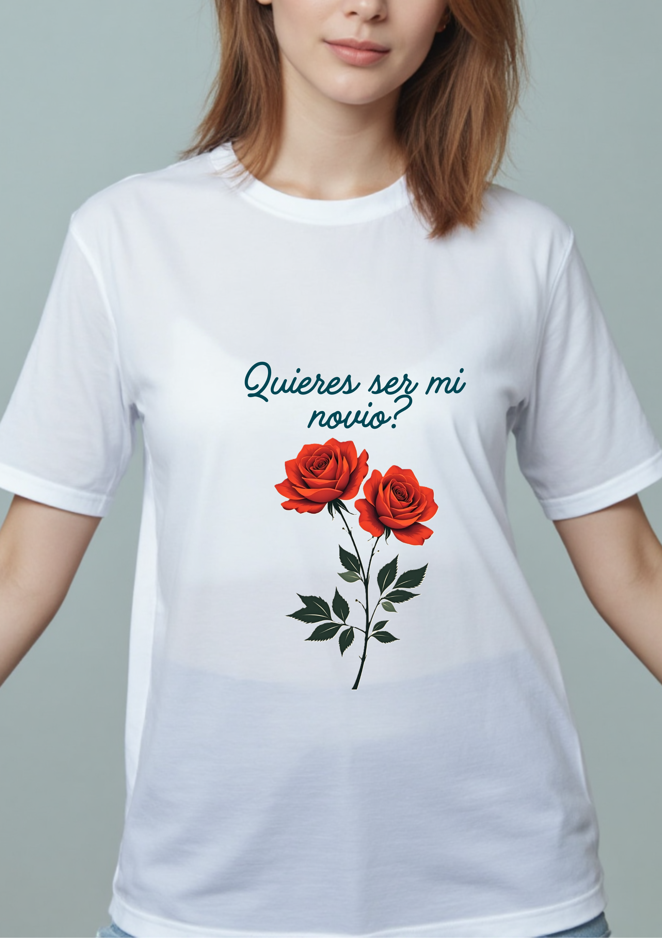 Playera con la frase Quieres ser mi novio