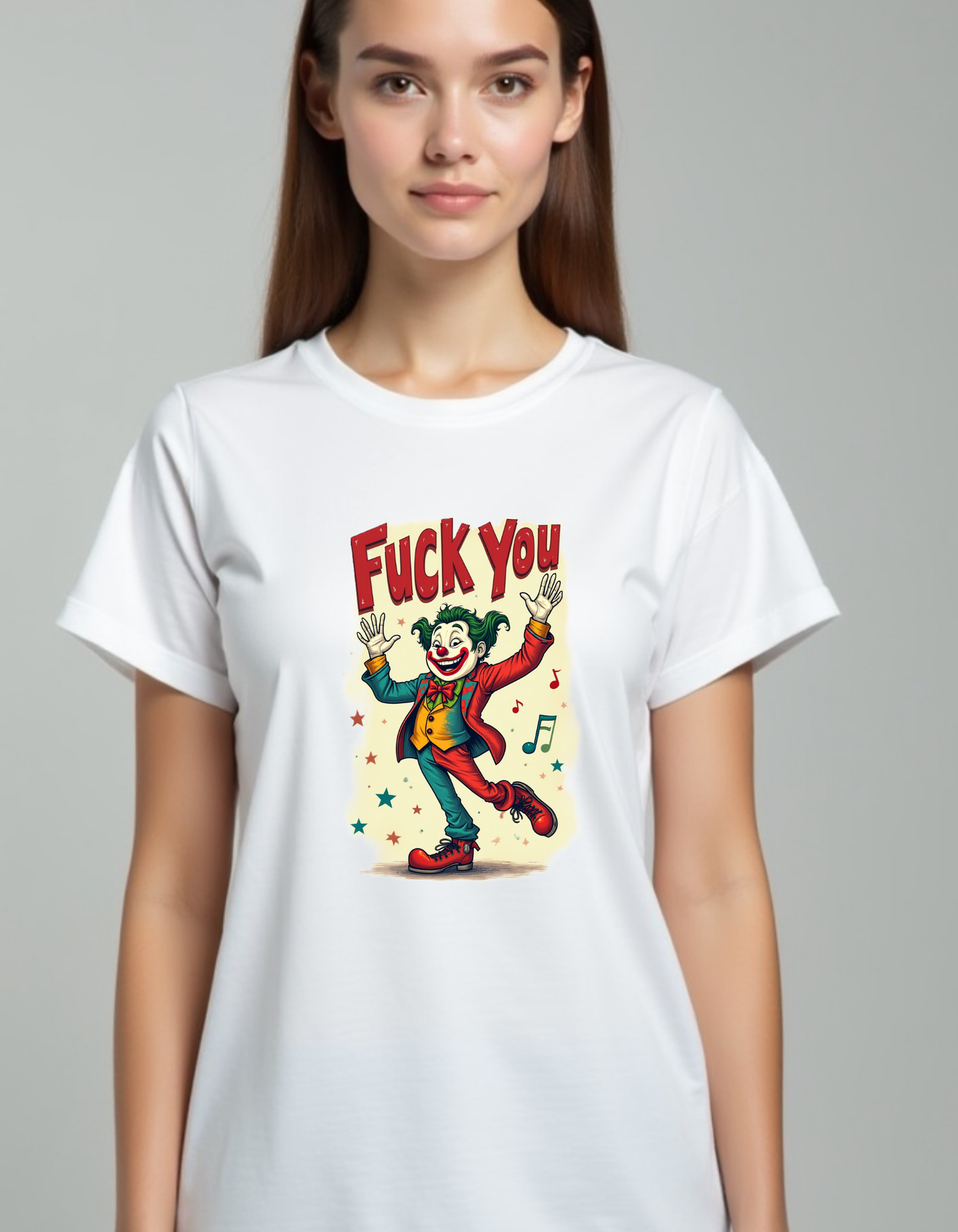 Playera de Joker con la frase Fuck you