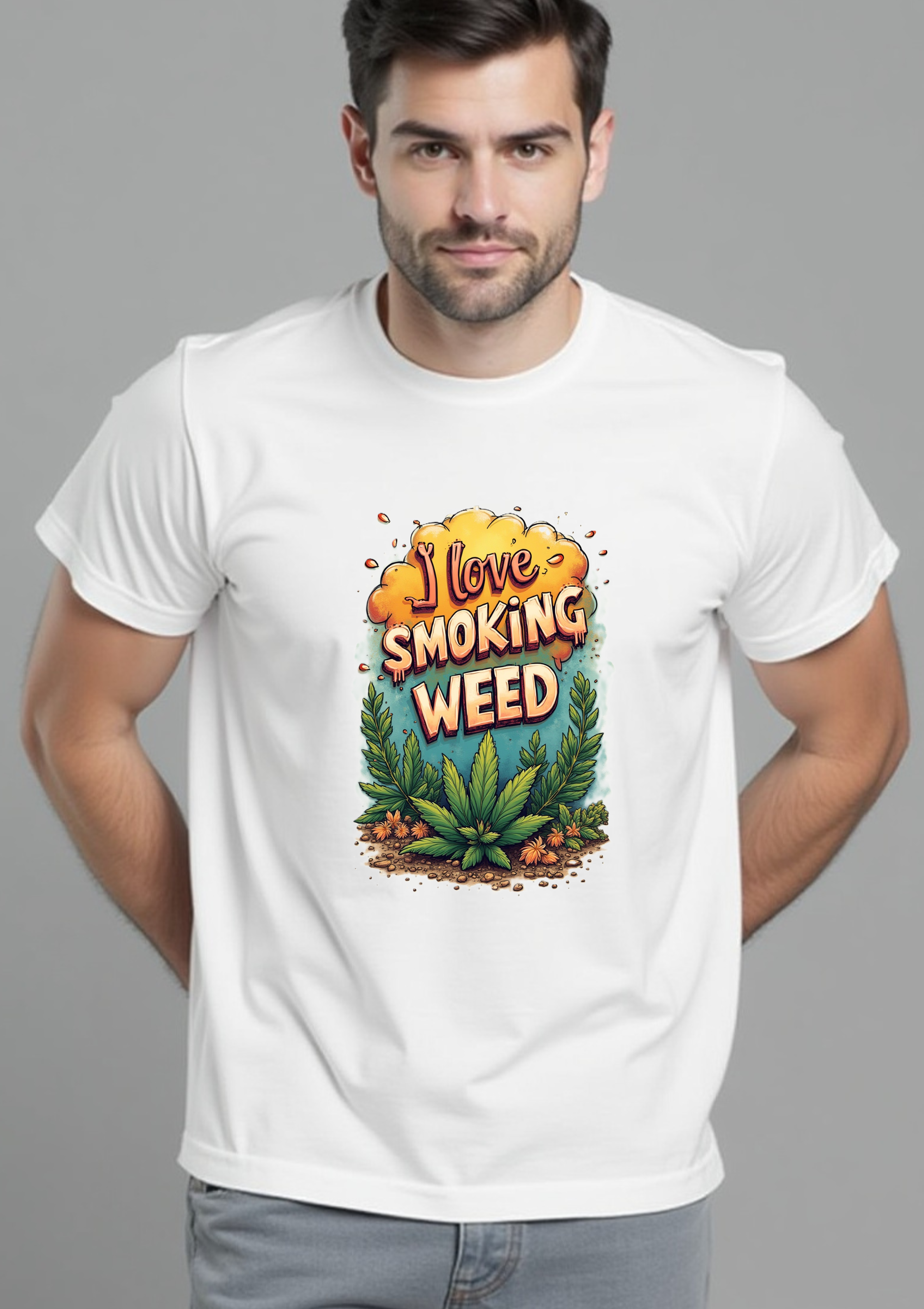 Playera I Love Smoking Weed 