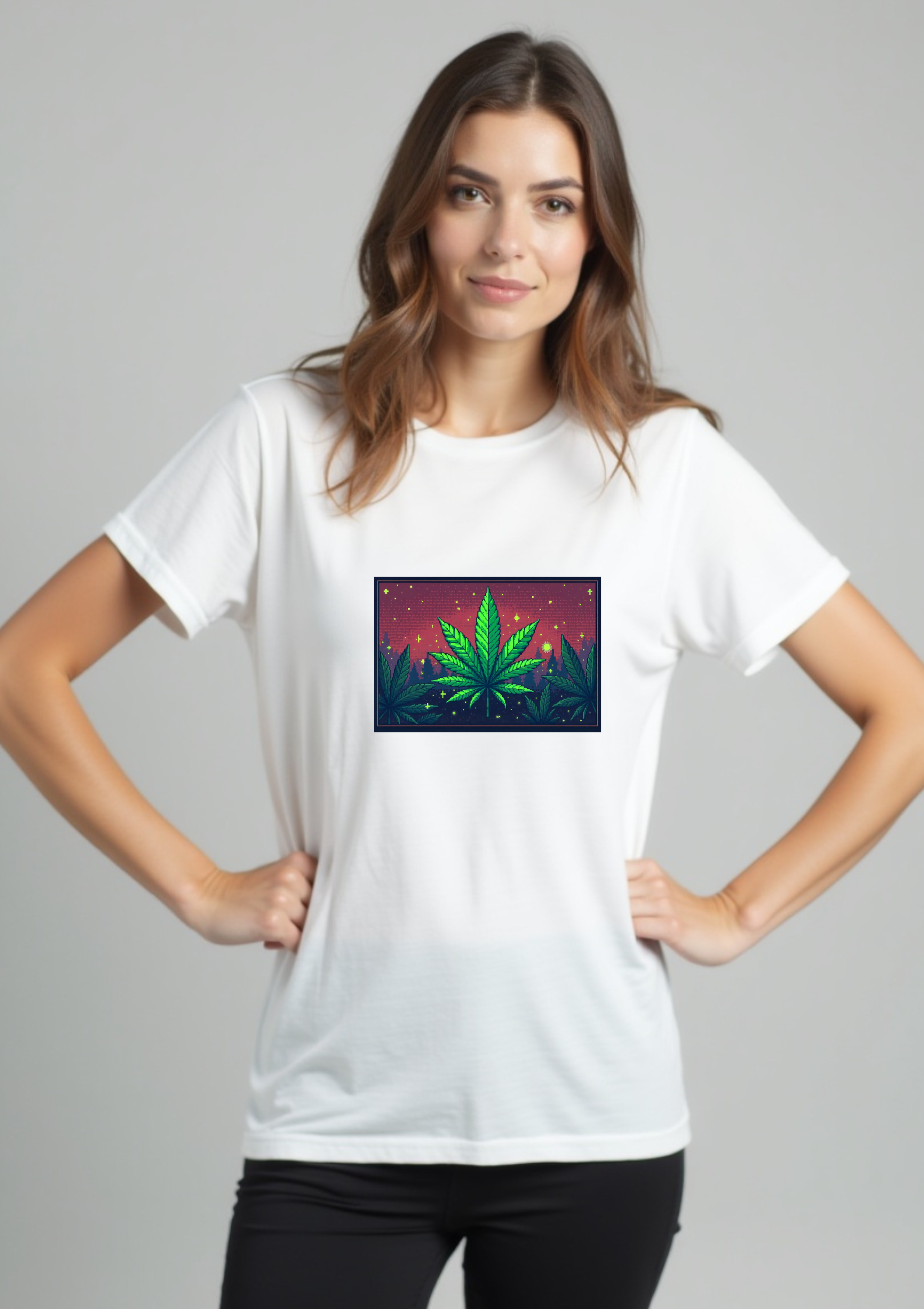 Playera Marihuana Videojuego Retro