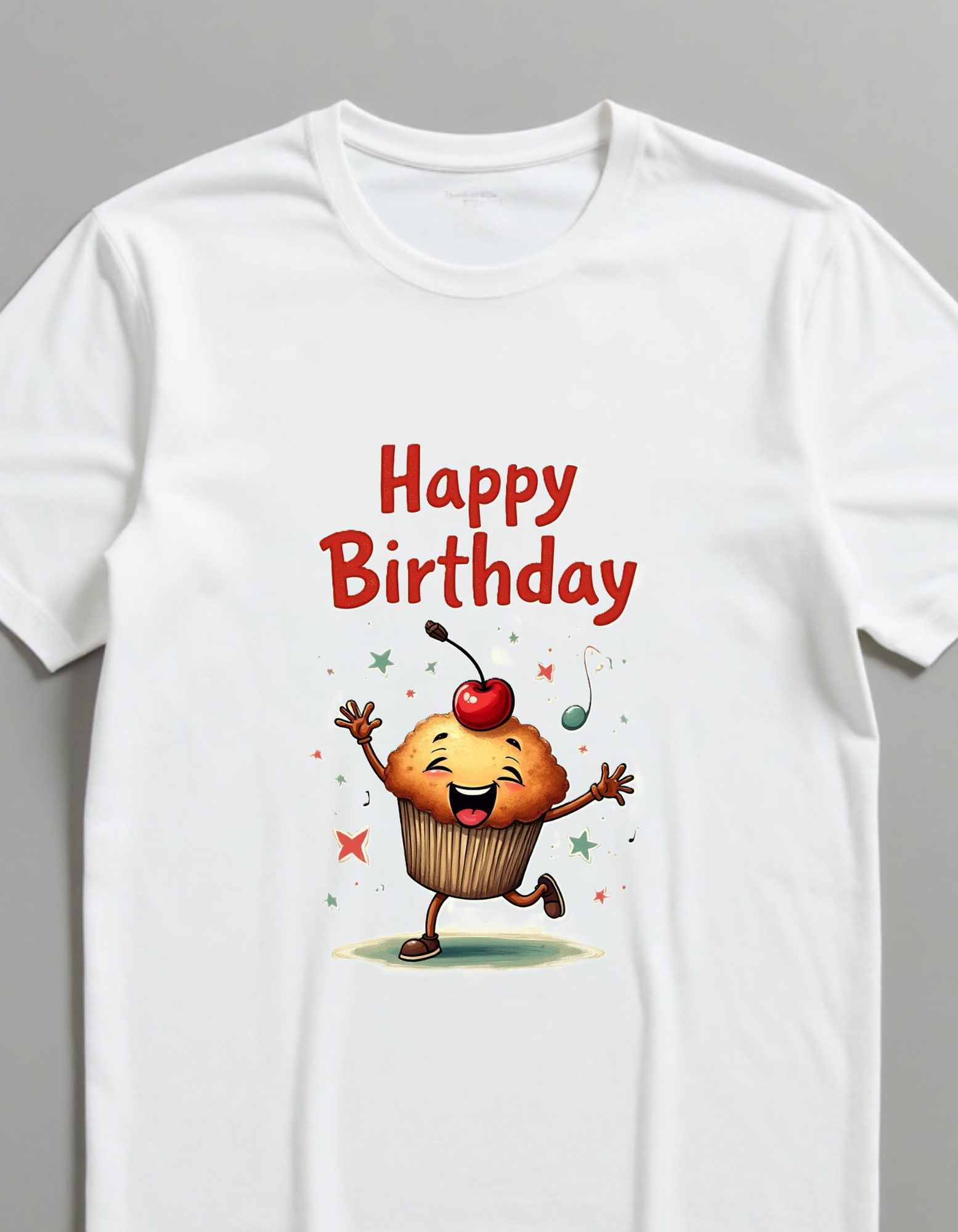Playera con la frase Happy Birthday, ideas para regalos