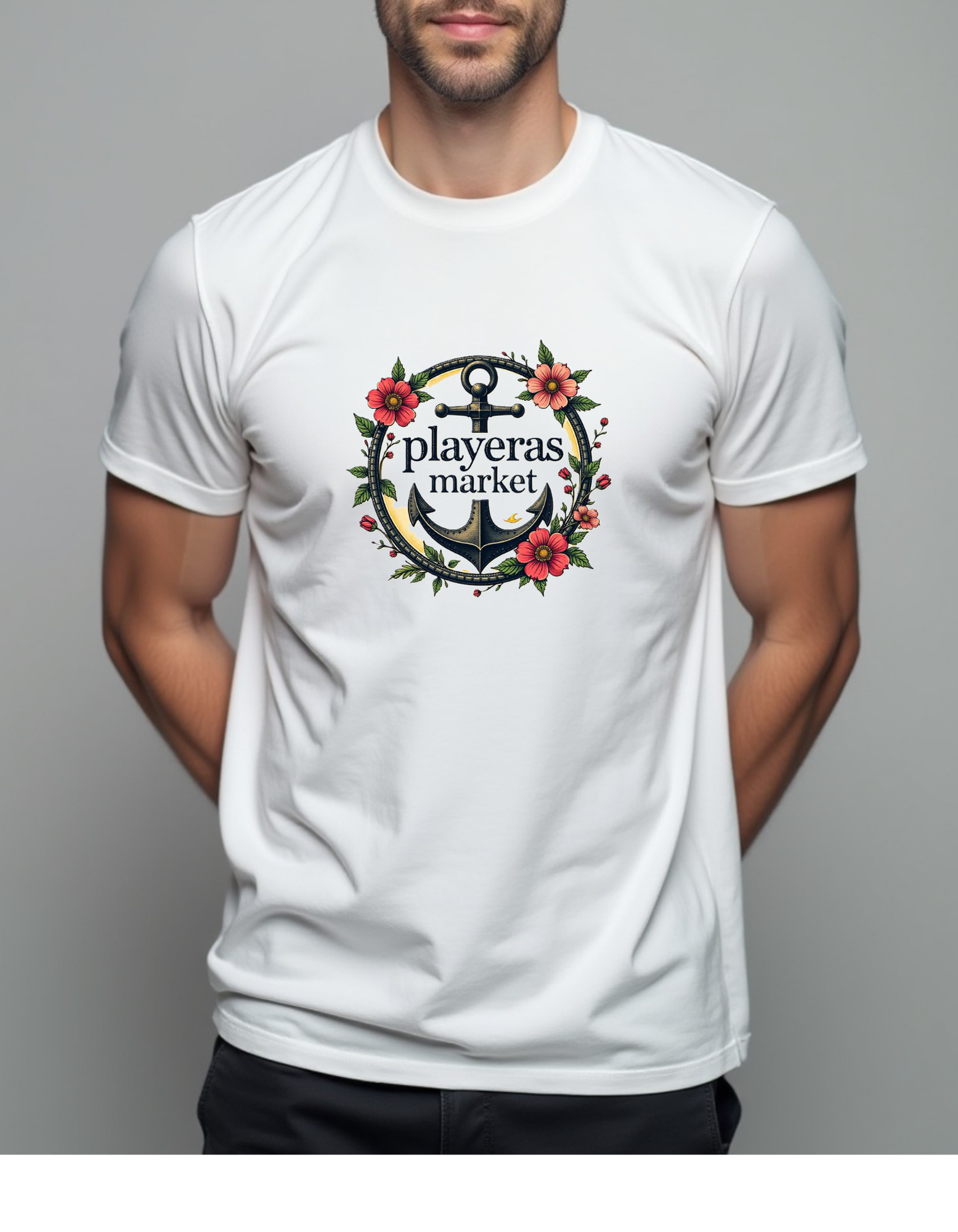 Playera con logotipo de Playeras Market