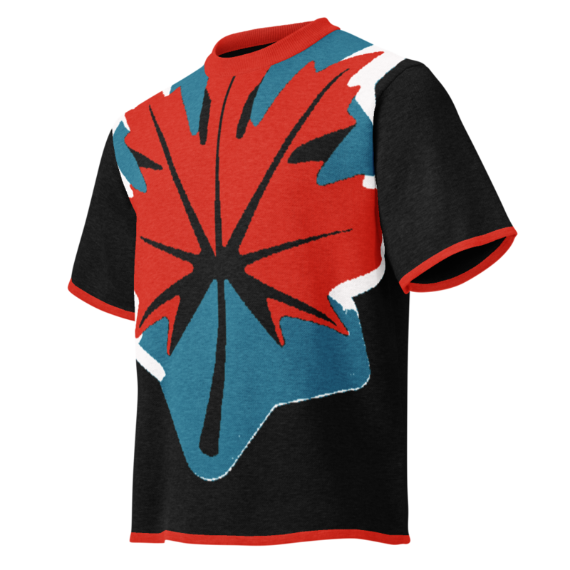 T-shirt feuille d'érable graphique