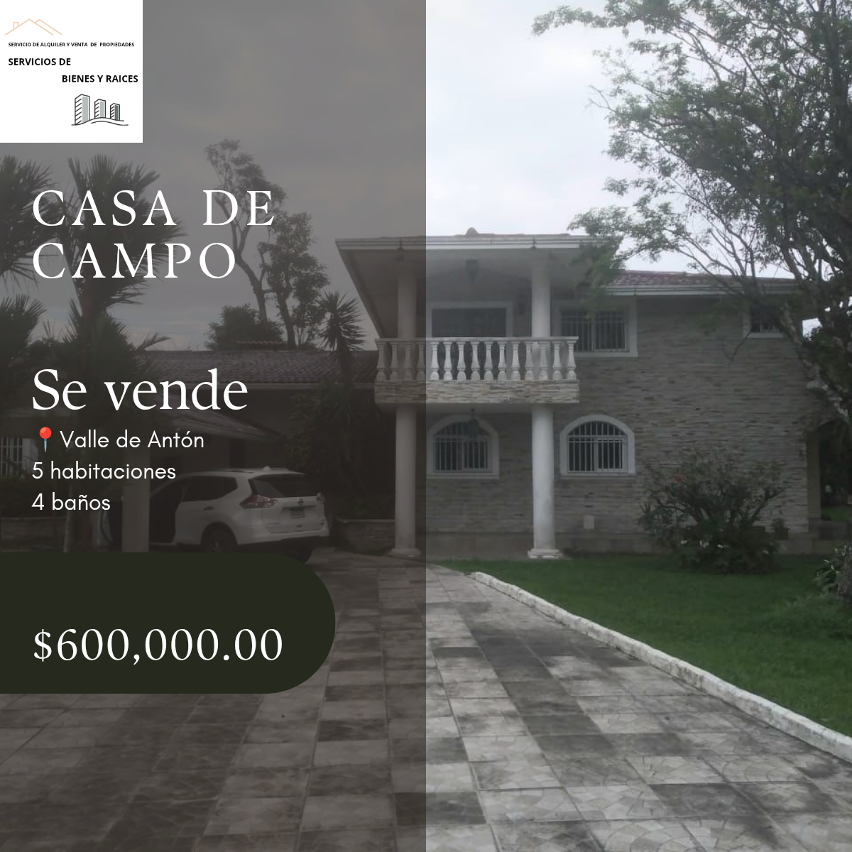 Se Vende Casa de Campo en Valle de Antón