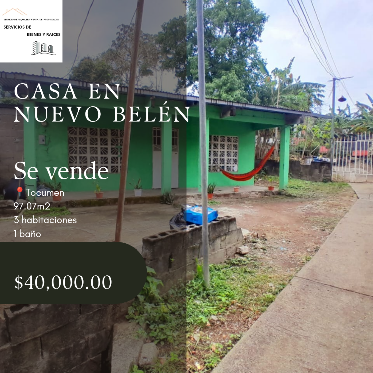 Se Vende Casa en Nuevo Belén en Tocumen