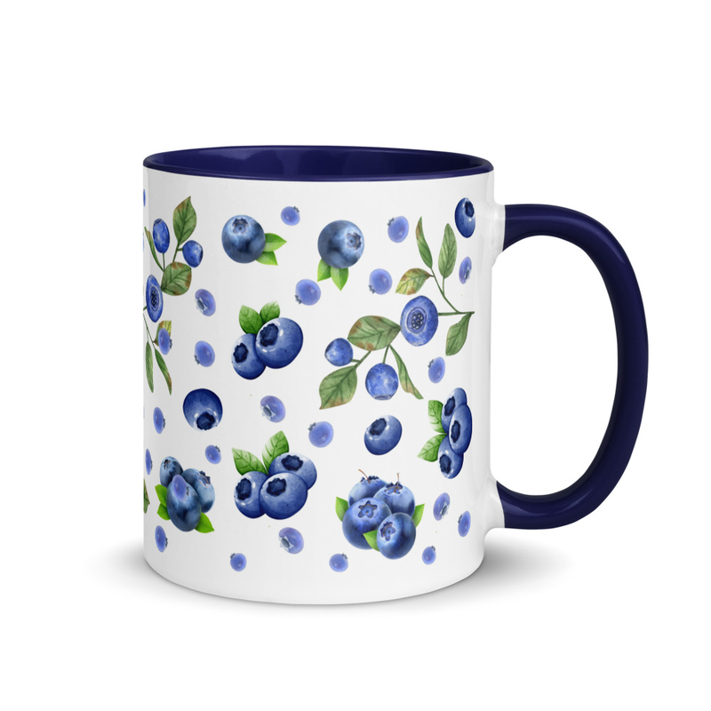 Blueberry mug with matching interior