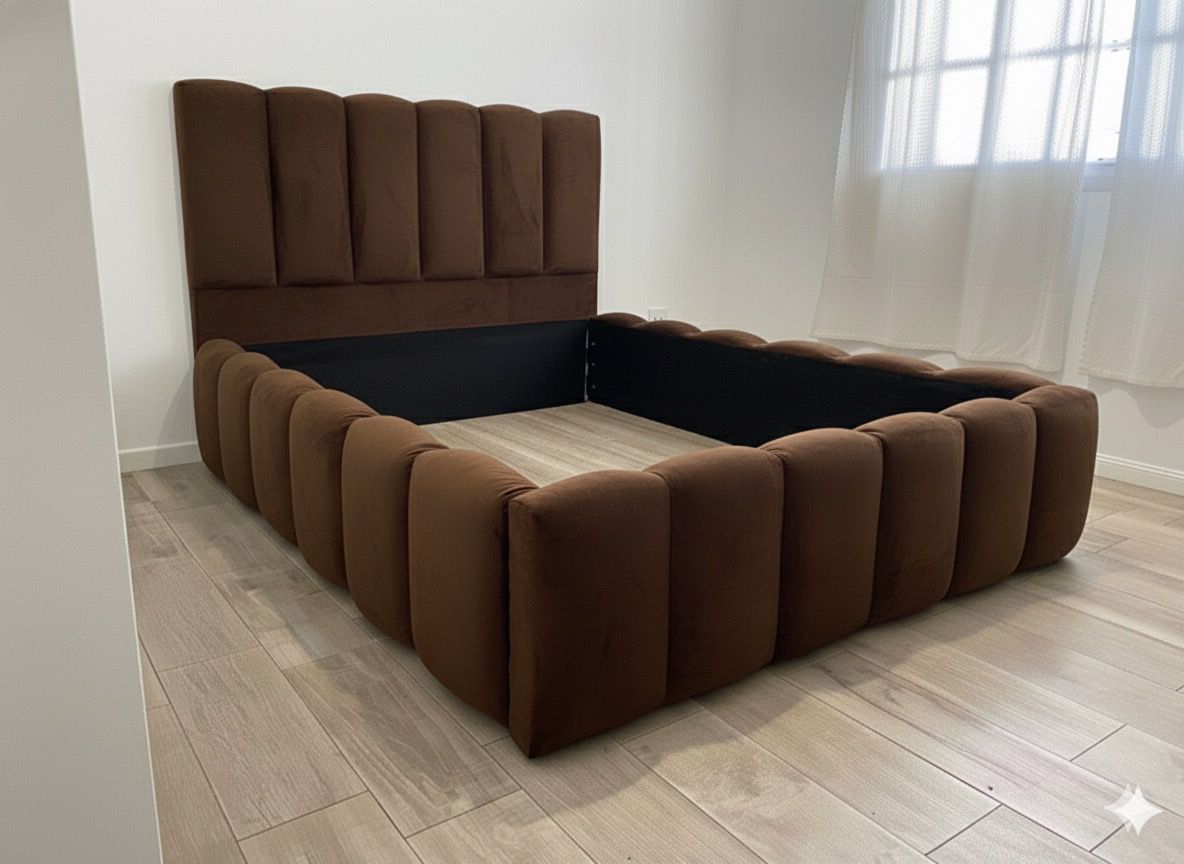 Revestimiento cubresommier + respaldo - Kingsize 200x200/200