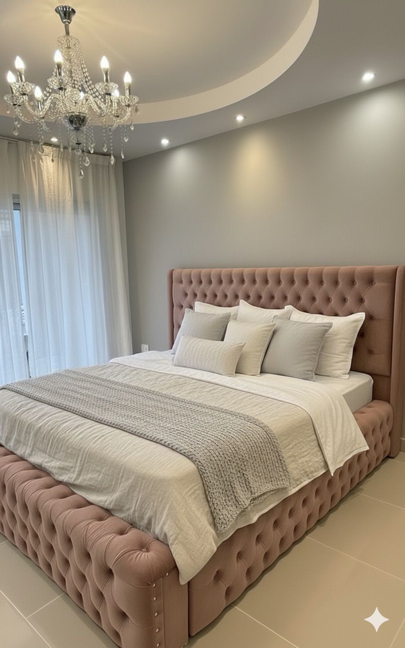 Cama Capitoné Módulos King