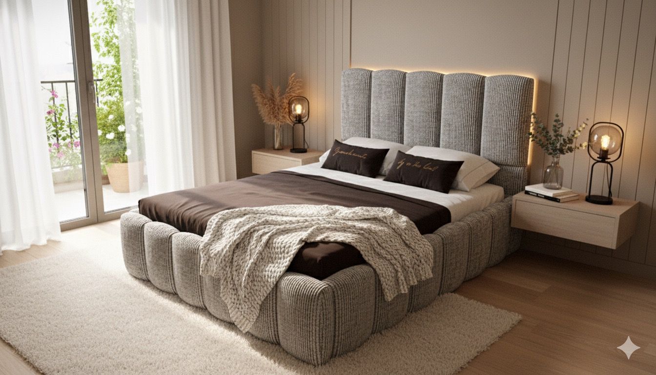 Cama Bastonne Nube king