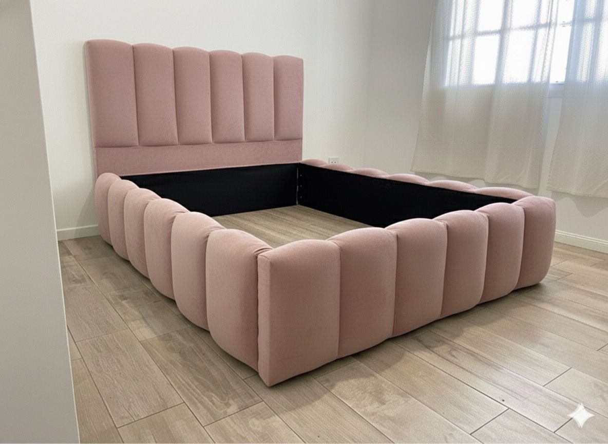 Revestimiento cubresommier + respaldo - Queen160x190/200