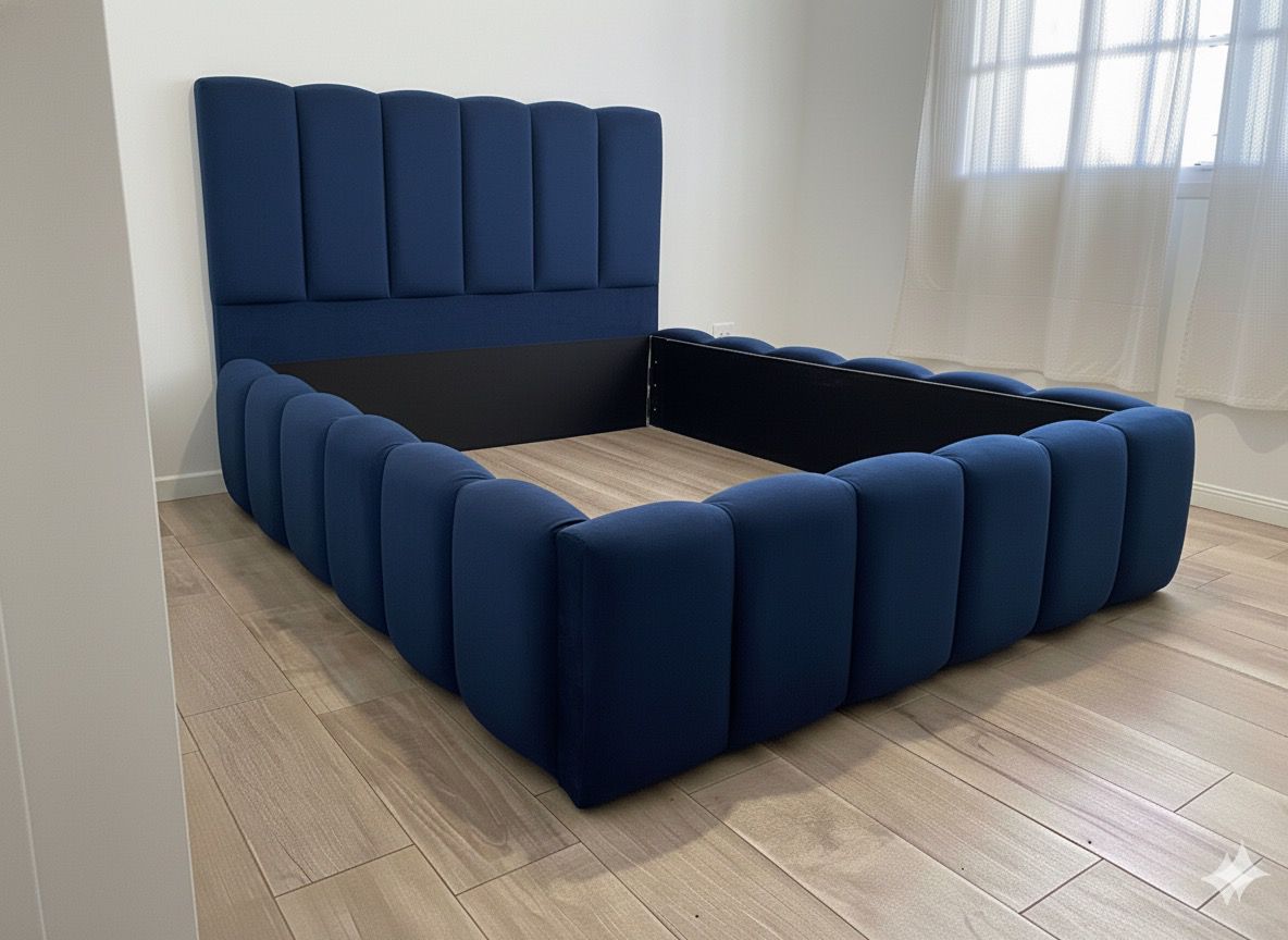 Revestimiento cubresommier + respaldo - King 180x190/200