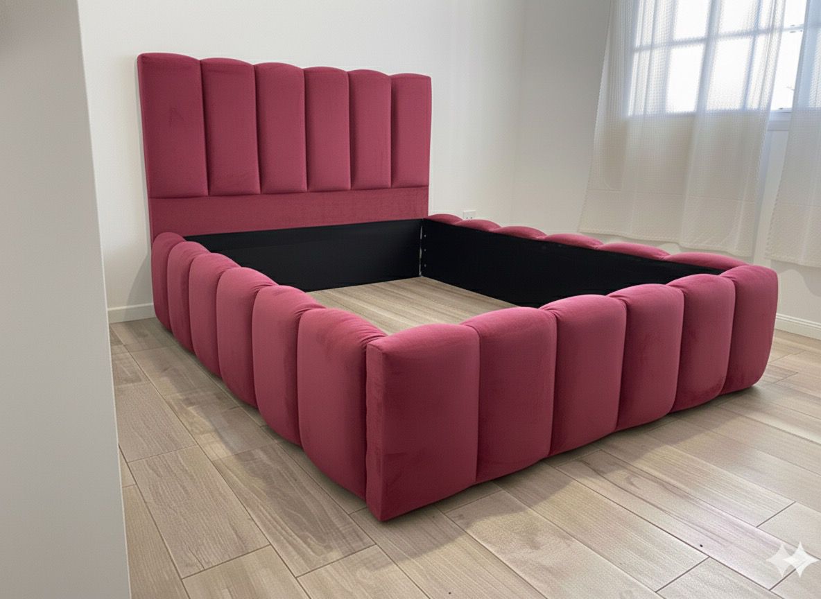 Revestimiento cubresommier + respaldo - Kingsize 200x200/200