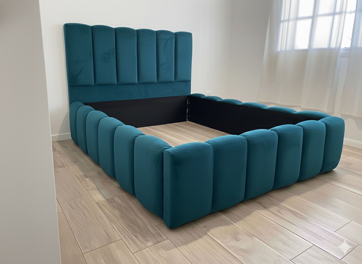 Revestimiento cubresommier + respaldo - King 180x190/200