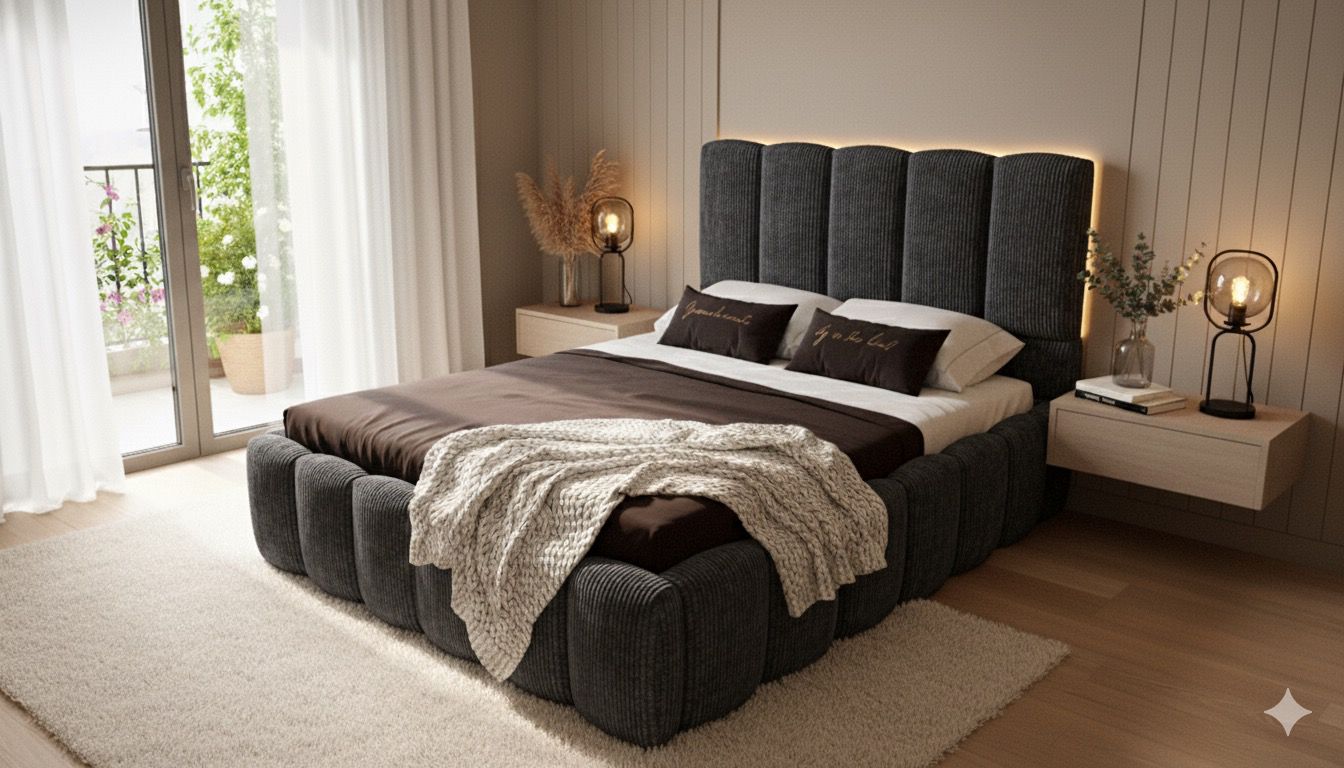 Cama Bastonne Nube king