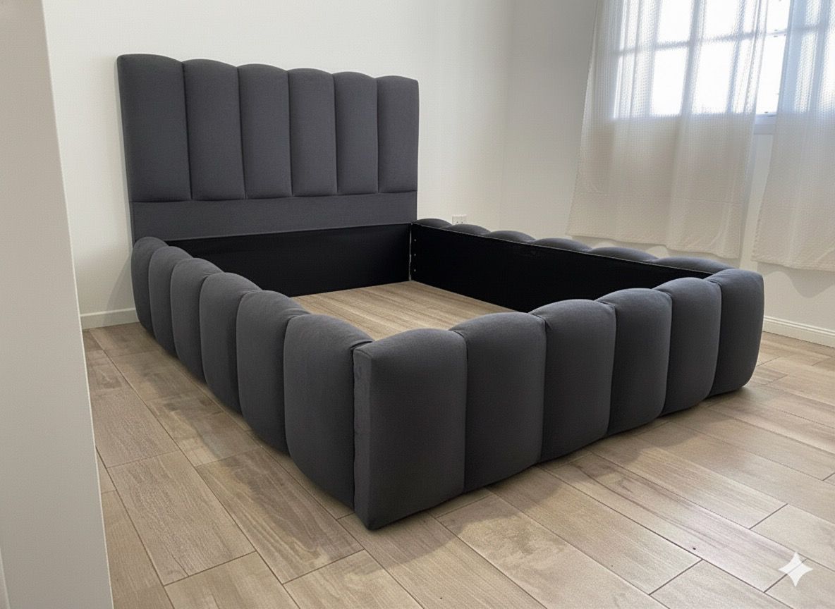 Revestimiento cubresommier + respaldo - Queen160x190/200