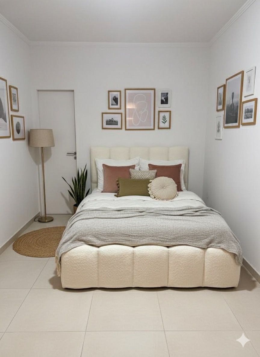 Cama Bastonne Nube 1 plaza y media