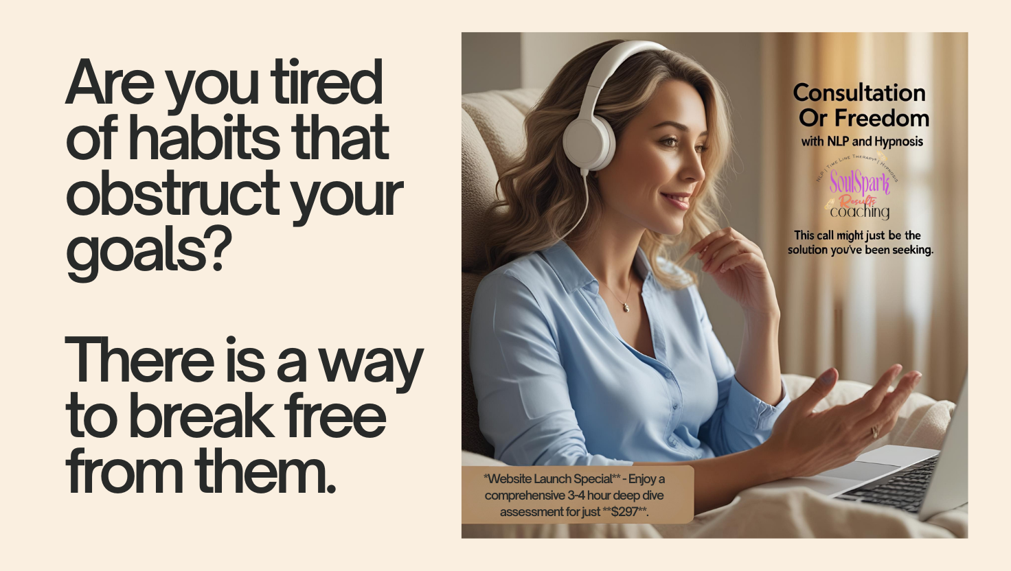 Consultation Or Freedom: NLP and Hypnosis Coaching  Assessment Session