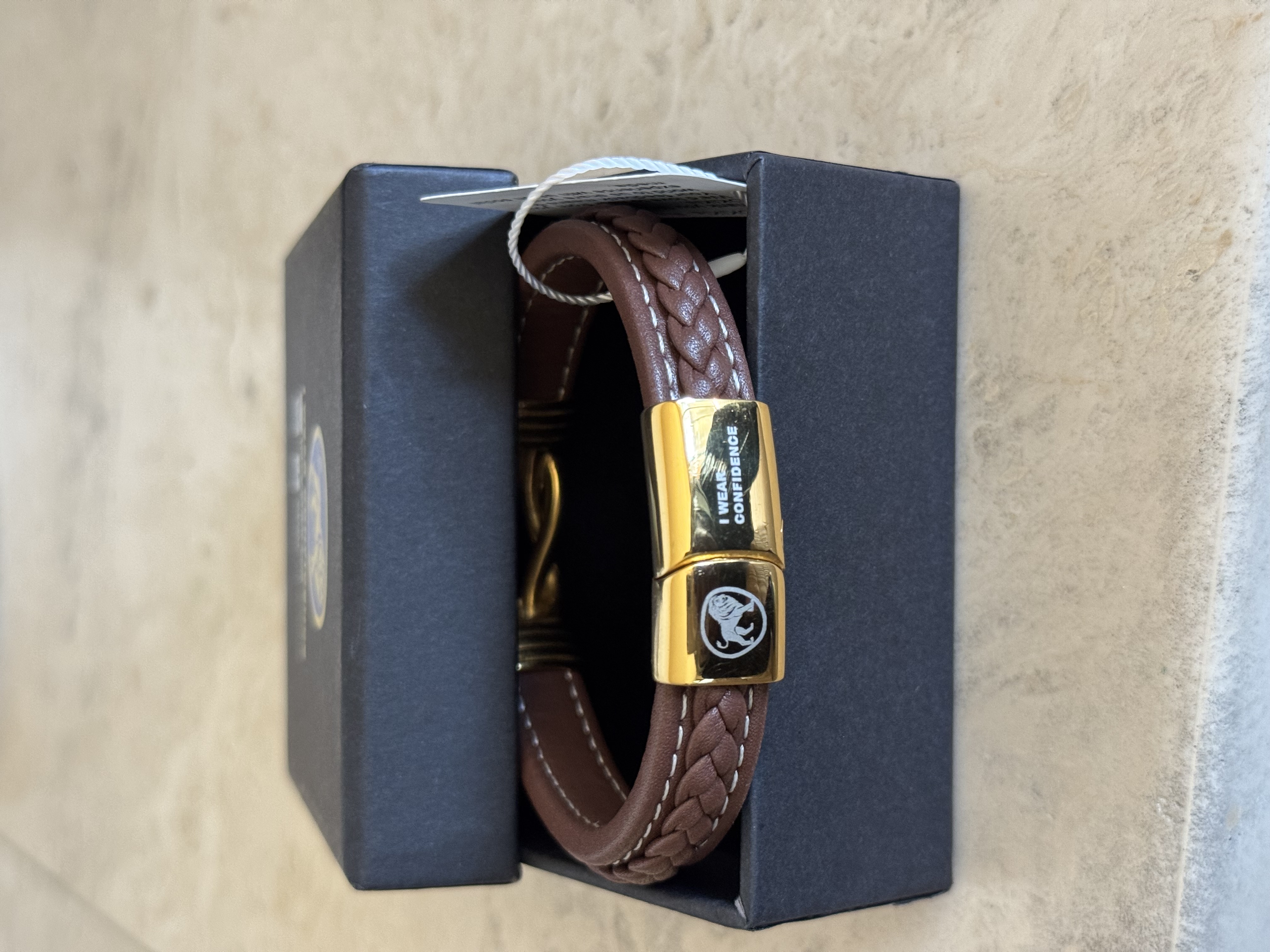 Leather Bracelet OKIKIs-Brown