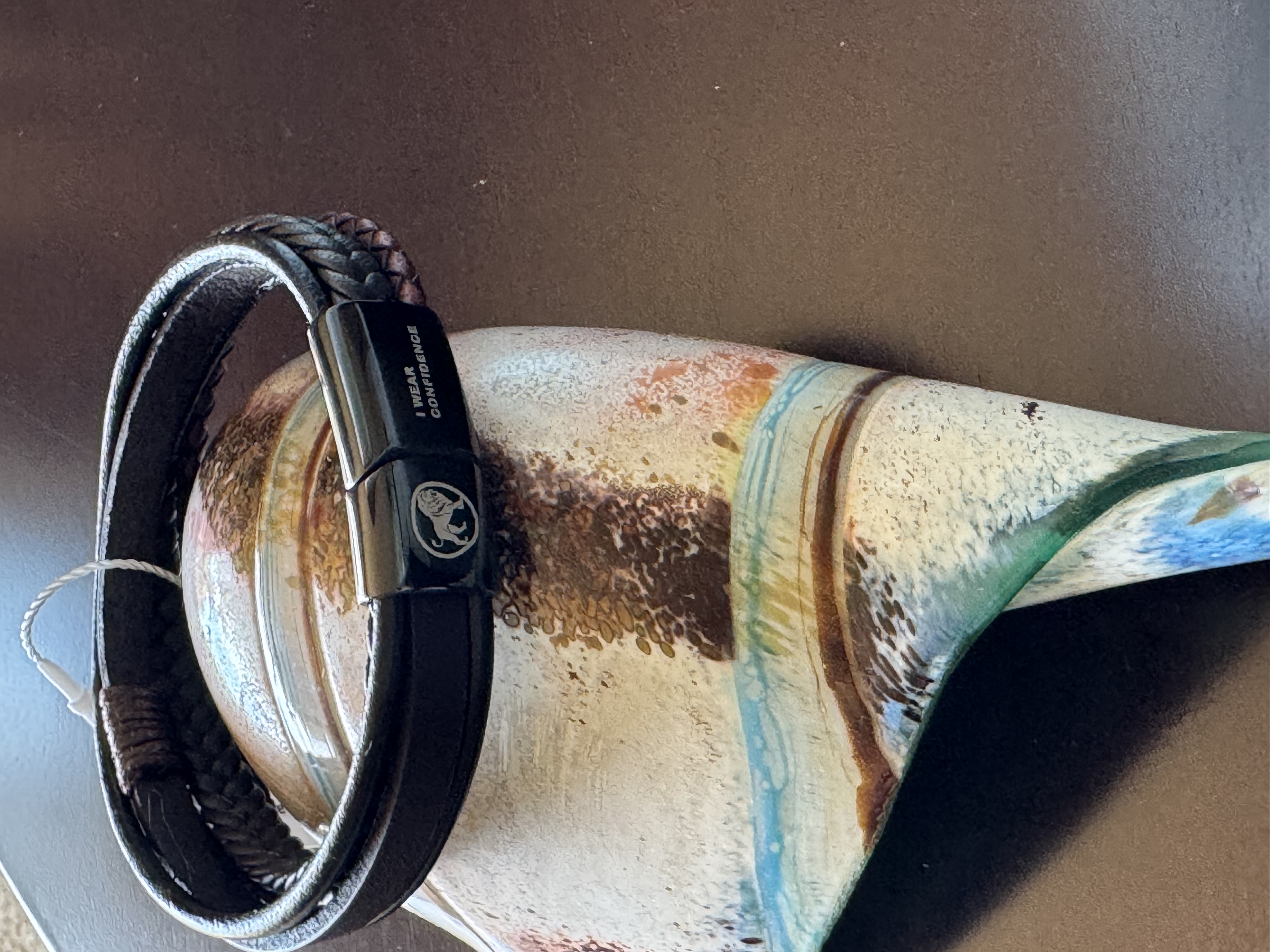 Leather Bracelet OKIKIs-Brown Tassel