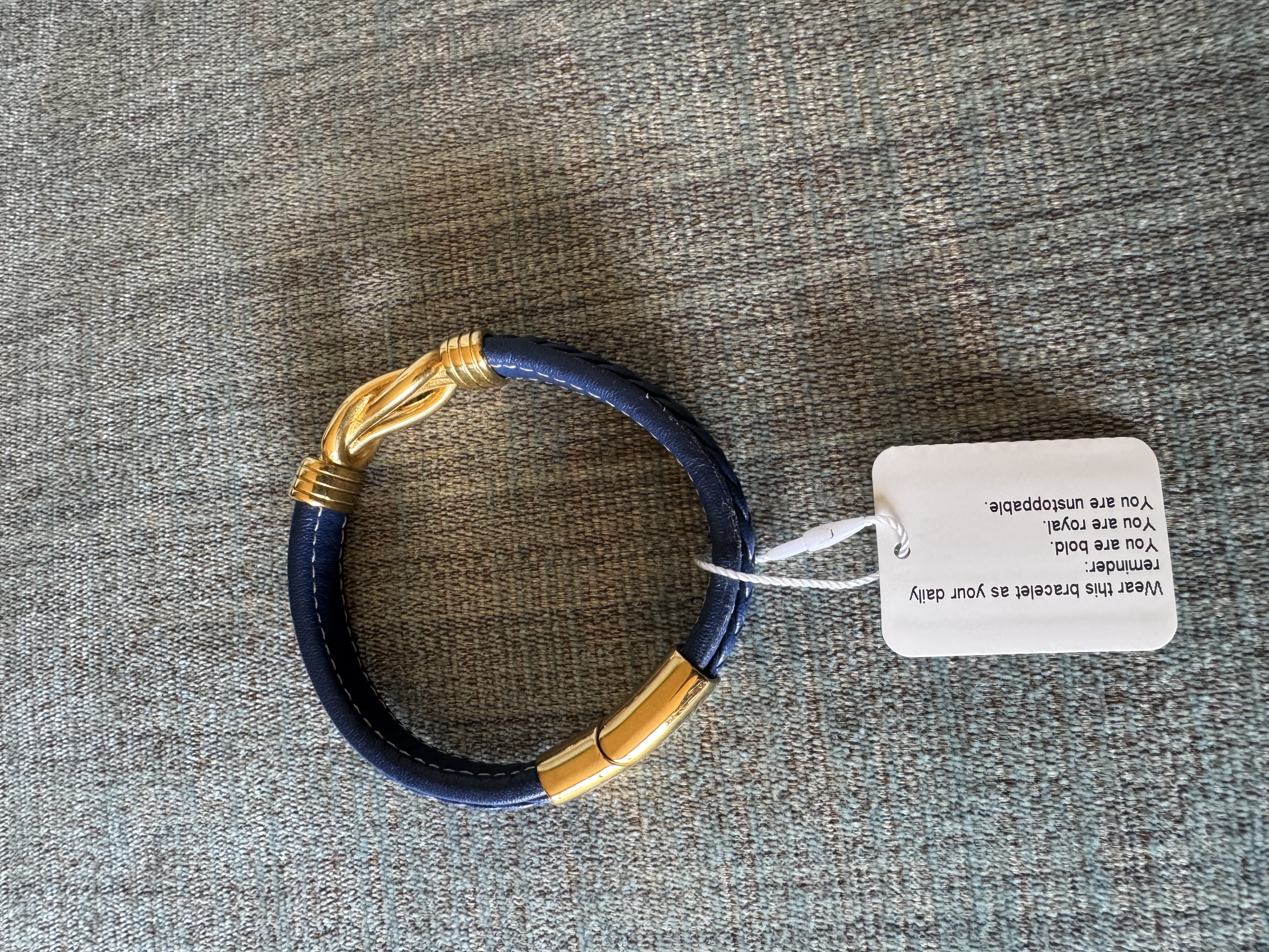 Leather Bracelet OKIKIs-Blue