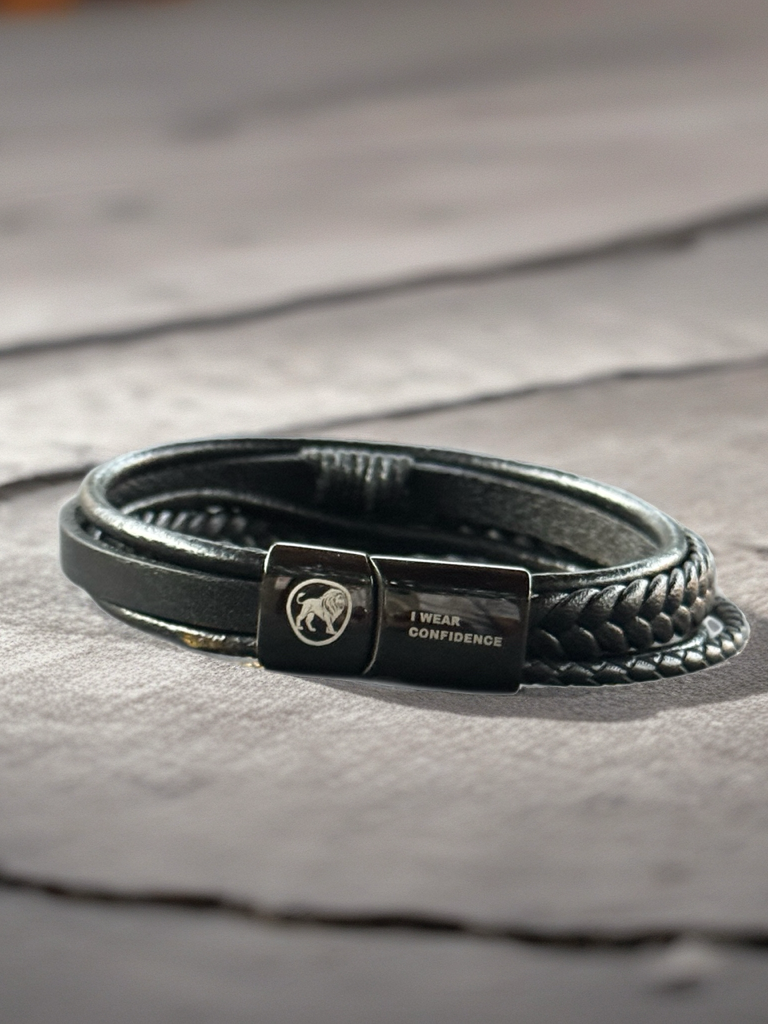 Leather Bracelet OKIKIs-Black-Tassel