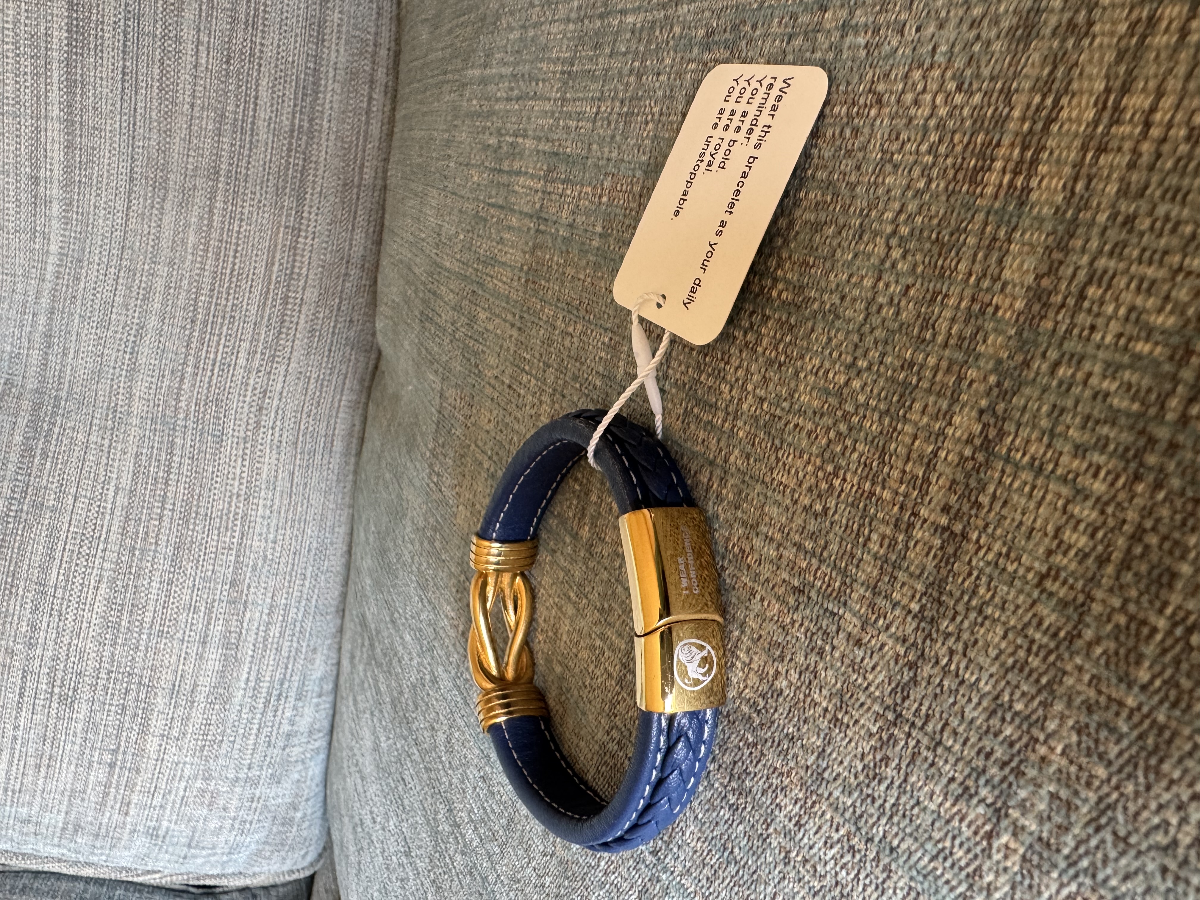 Leather Bracelet OKIKIs-Blue