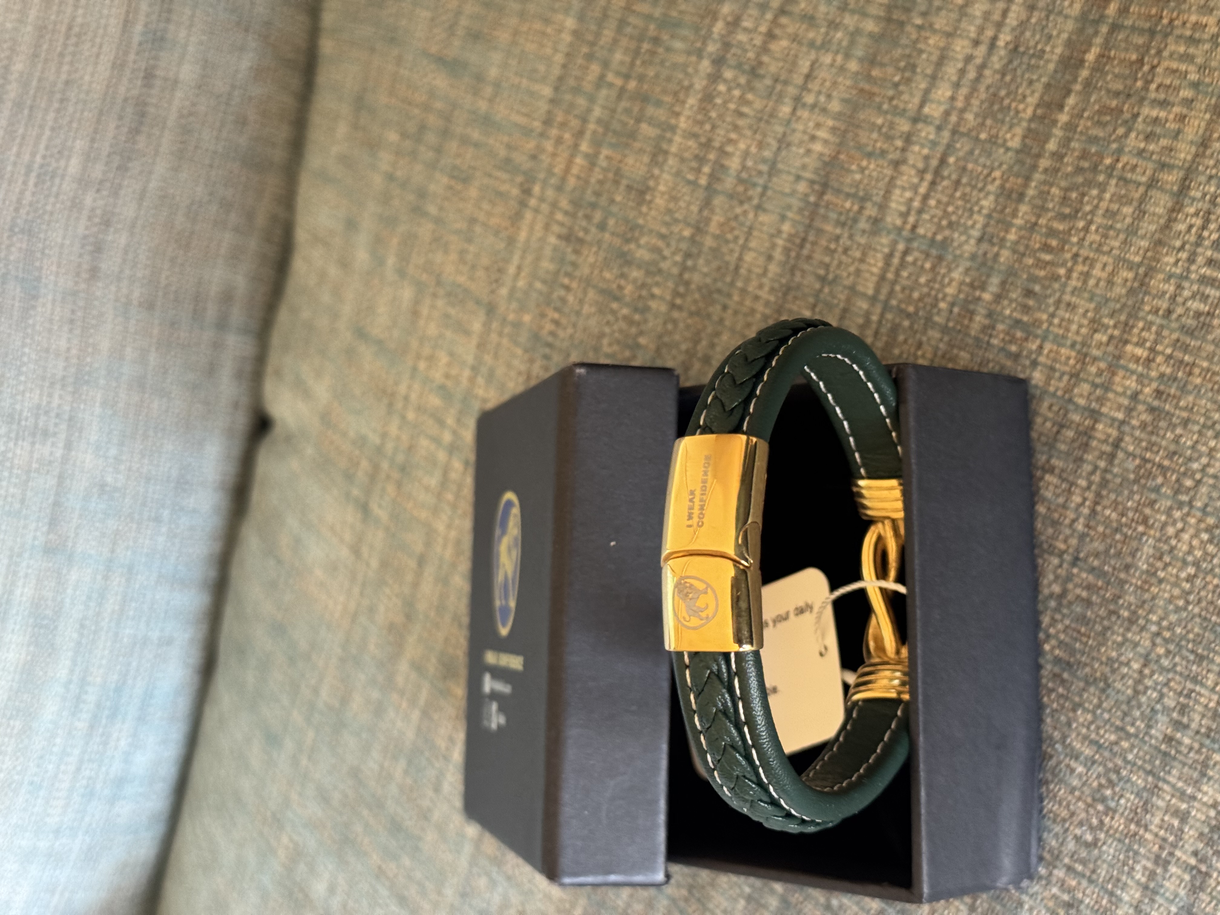 Leather Bracelet OKIKIs-Green