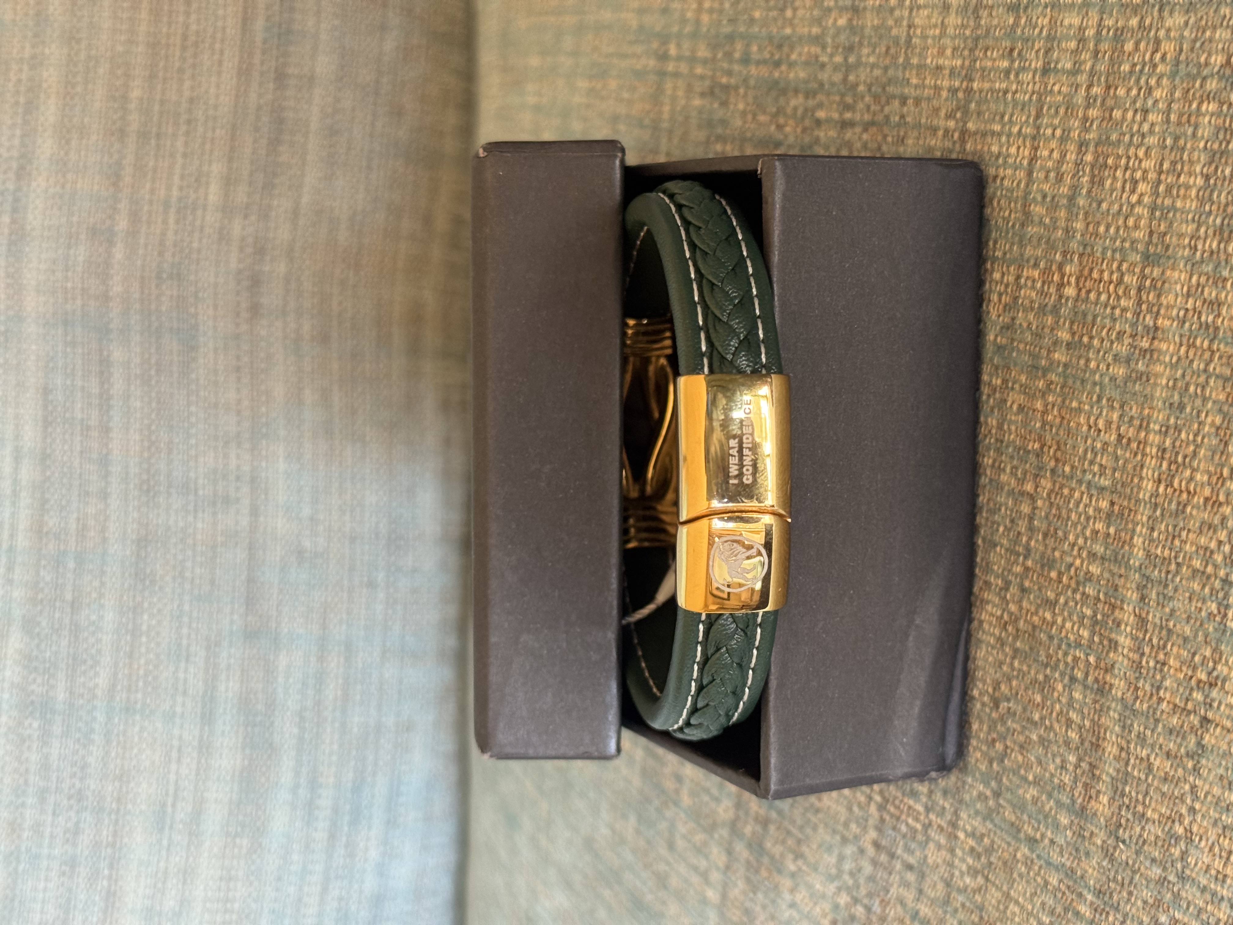 Leather Bracelet OKIKIs-Green