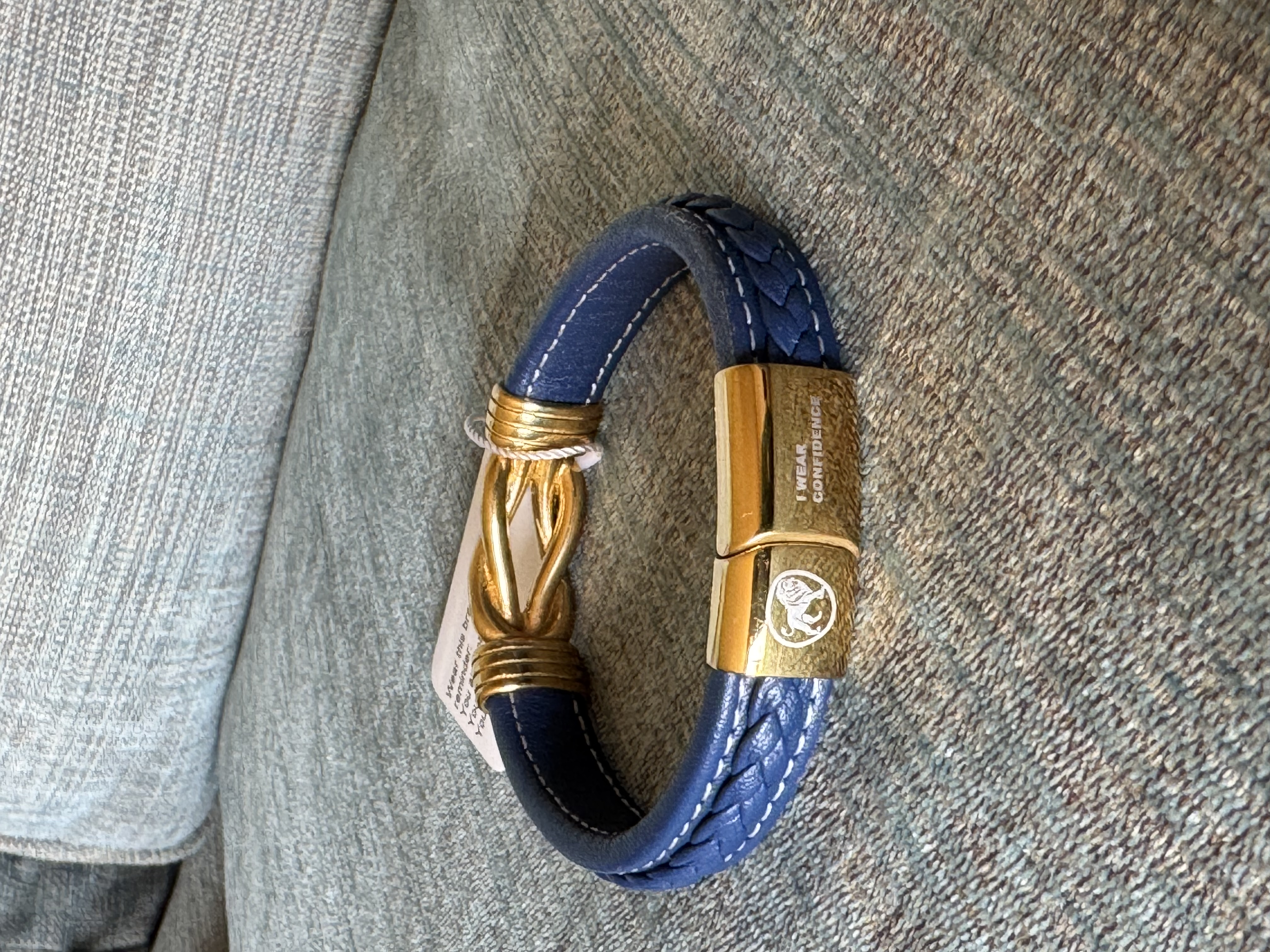 Leather Bracelet OKIKIs-Blue