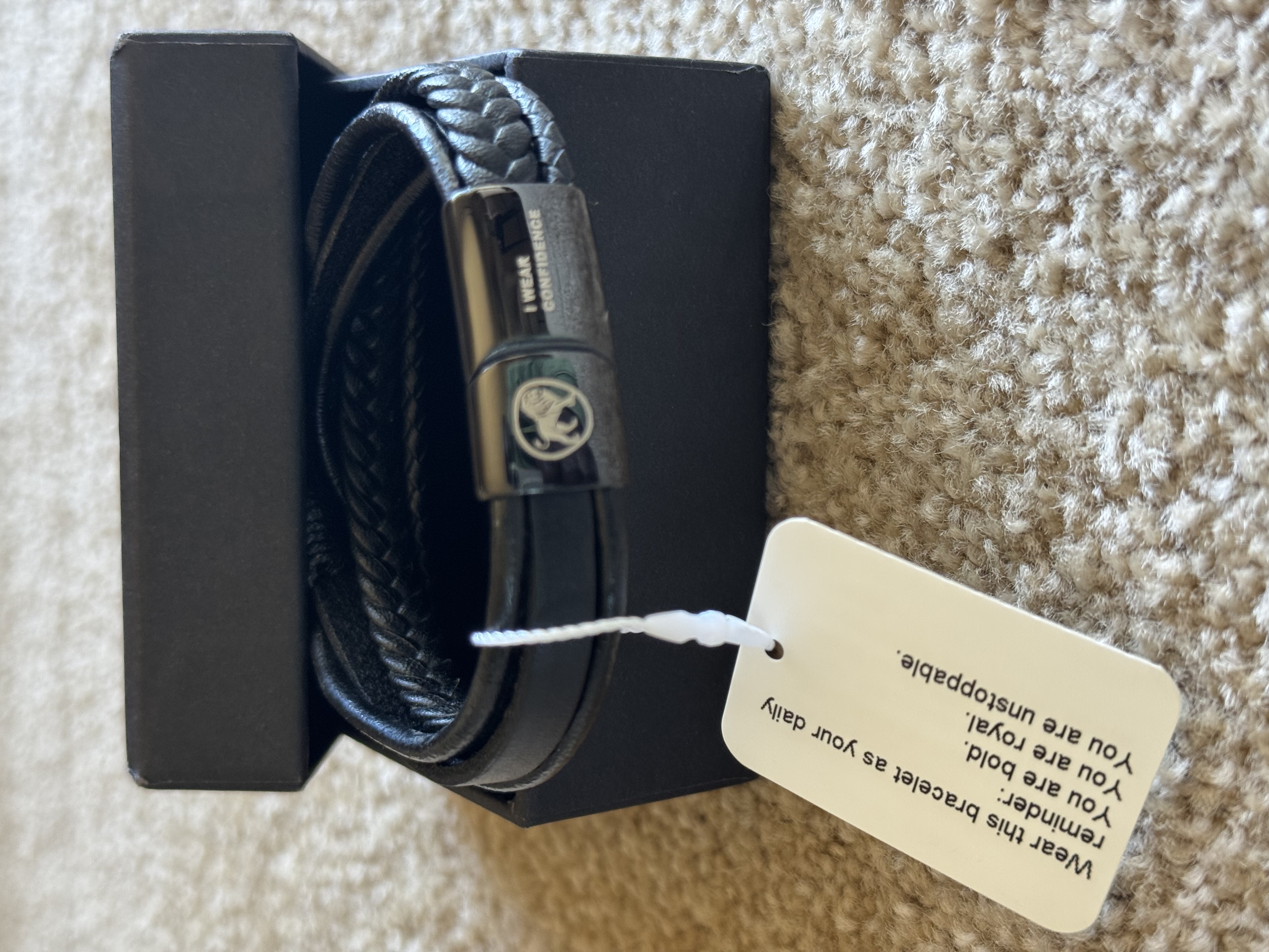 Leather Bracelet OKIKIs-Black-Tassel