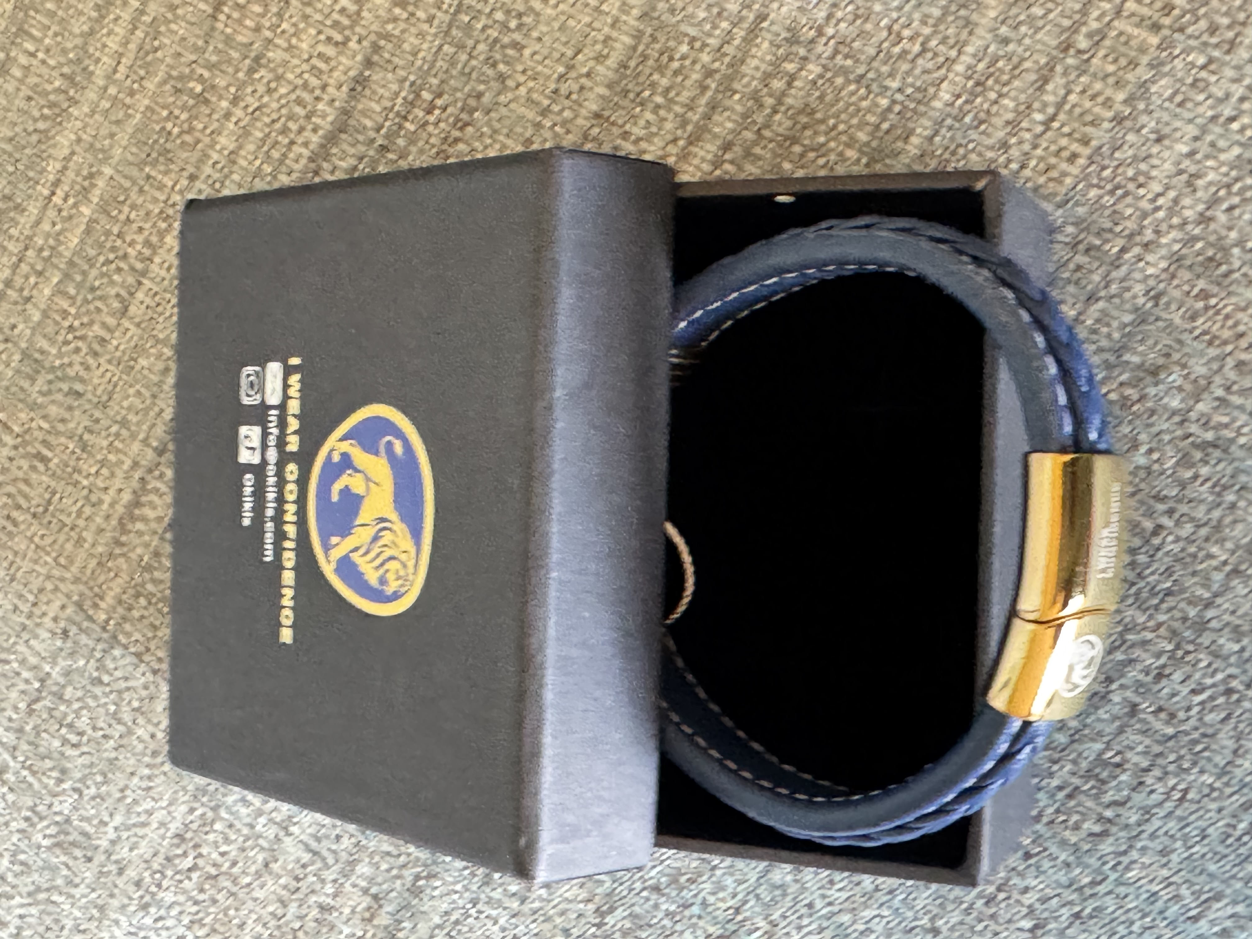 Leather Bracelet OKIKIs-Blue