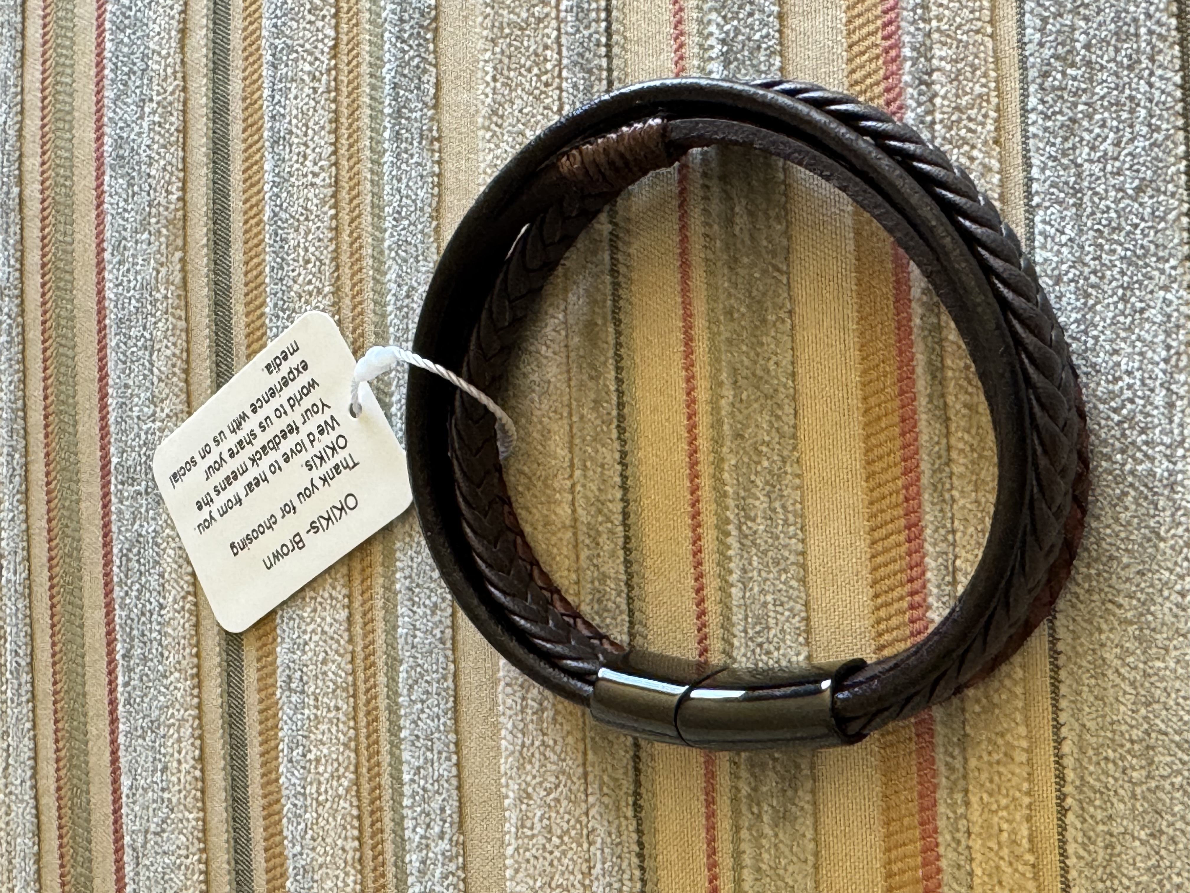 Leather Bracelet OKIKIs-Brown Tassel