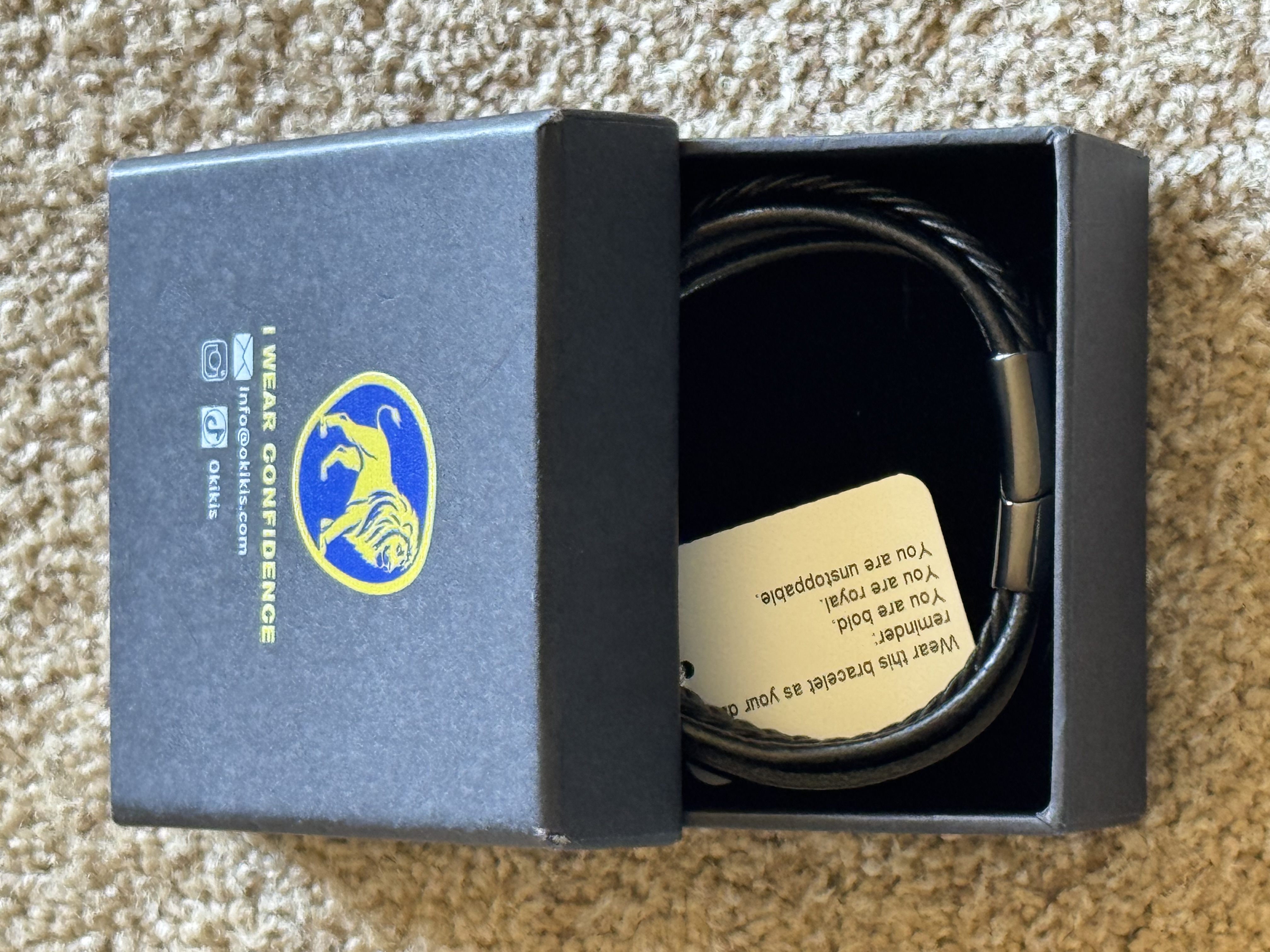 Leather Bracelet OKIKIs-Black-Tassel