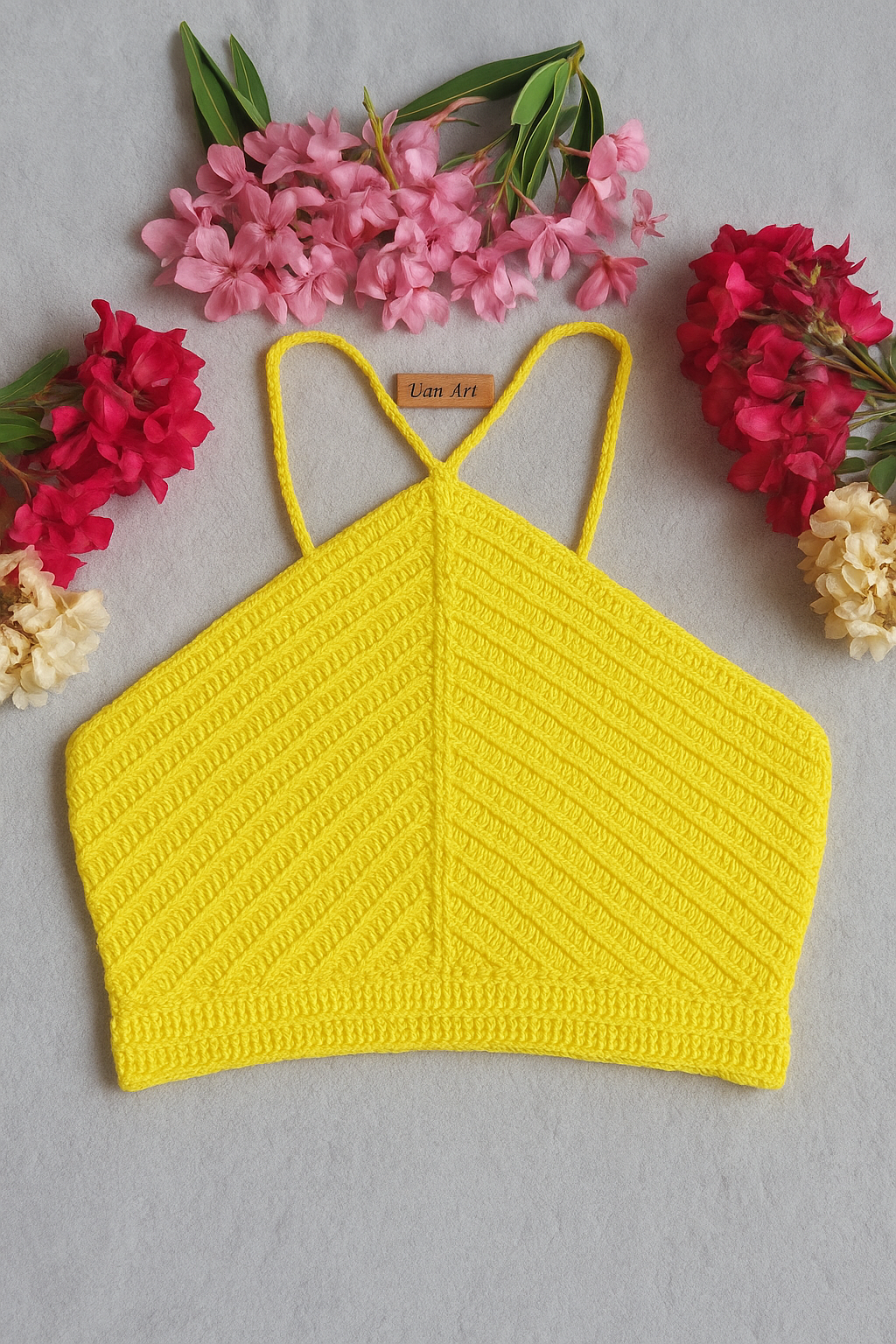 Top "Sol de crochet"
