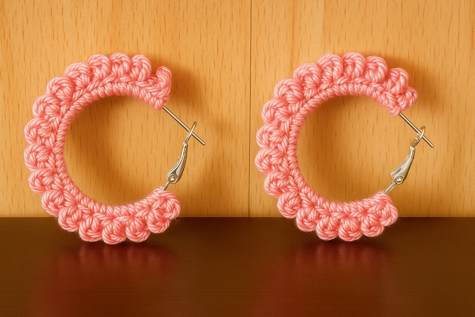 Pendientes de aro con bordes decorativos
