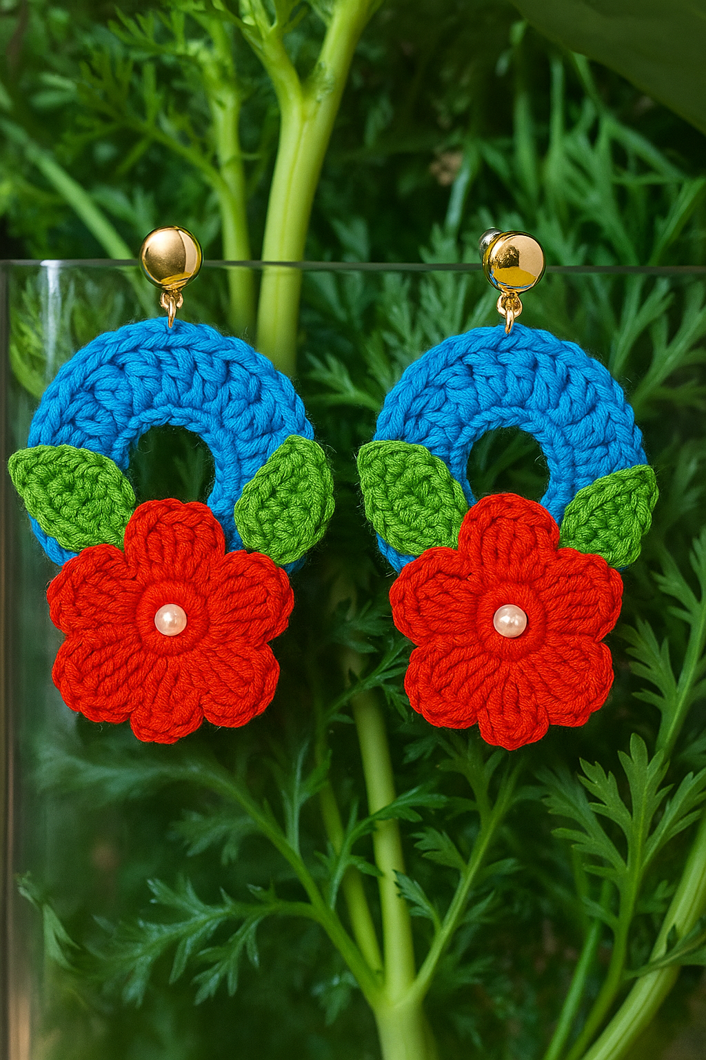 Pendientes "Perla de primavera"