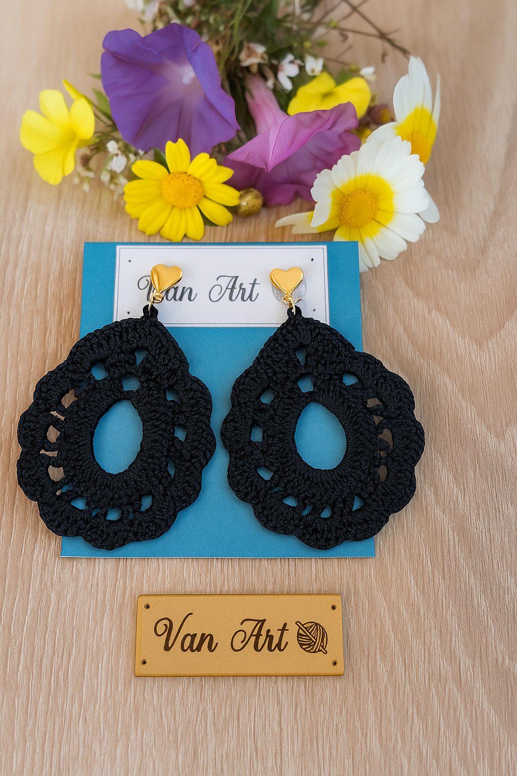 Pendientes "Lágrimas de crochet"