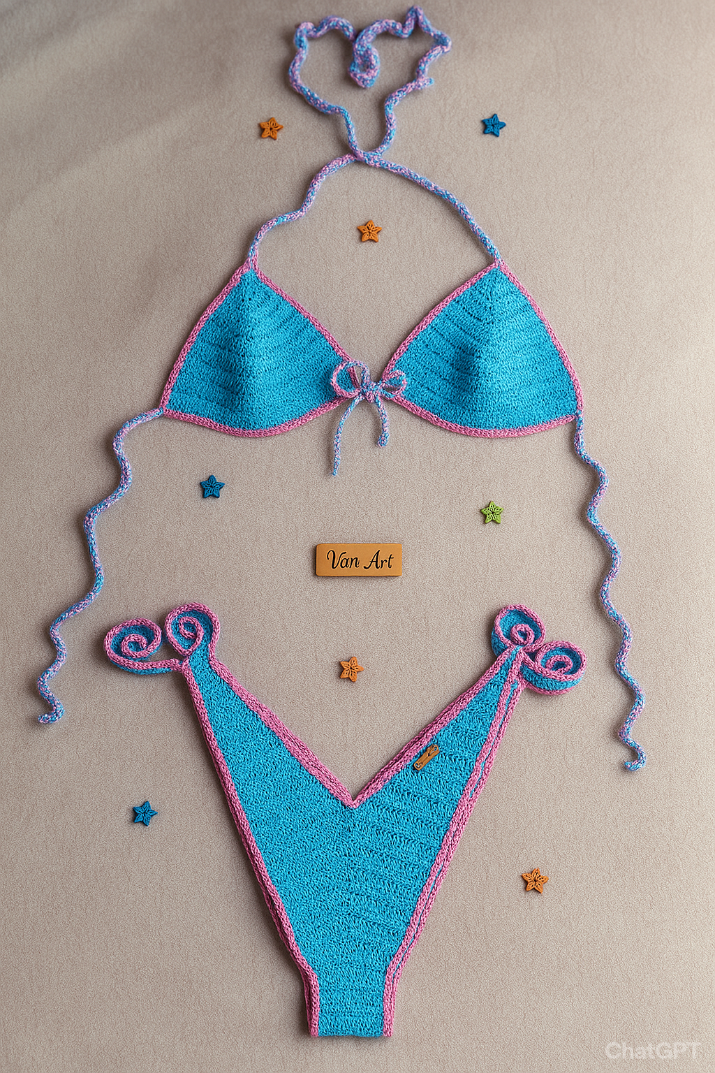 Bikini "Blue rose"