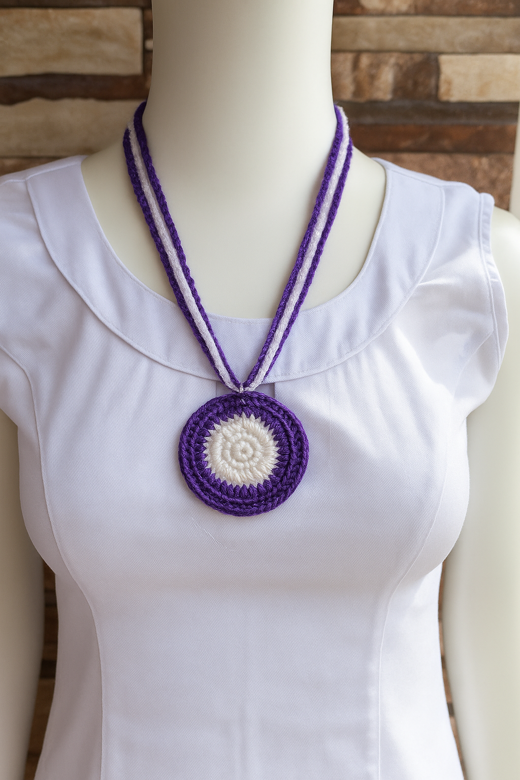 Collar y colgante "Encanto lavanda"