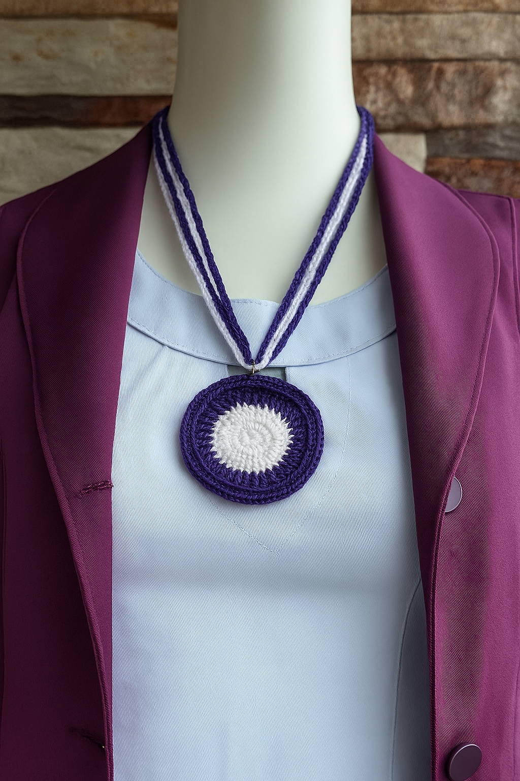 Collar y colgante "Encanto lavanda"