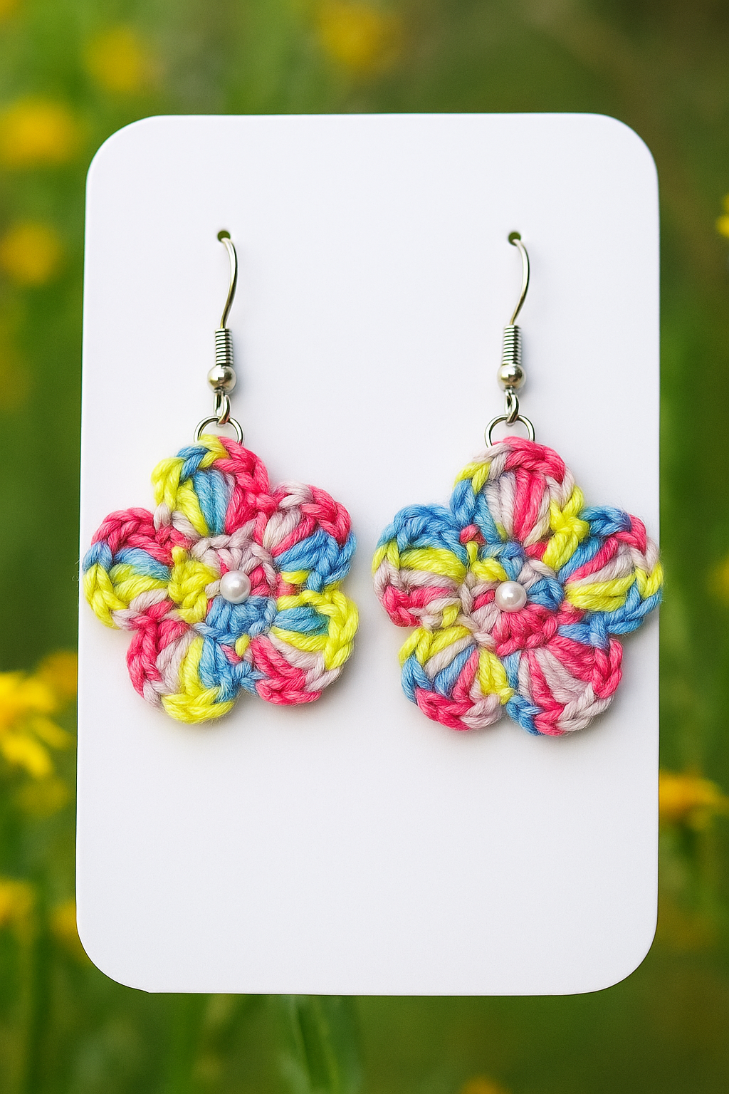 Pendientes "Flor de perla"