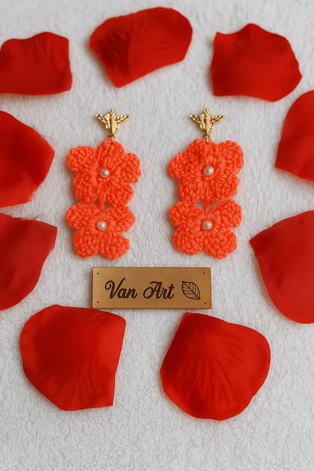 Pendientes "Flores gemelas"
