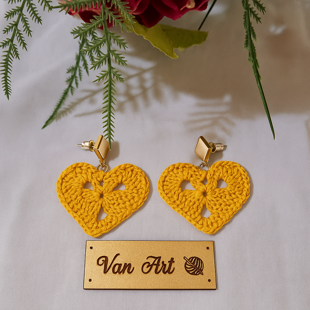 Pendientes Latido de crochet
