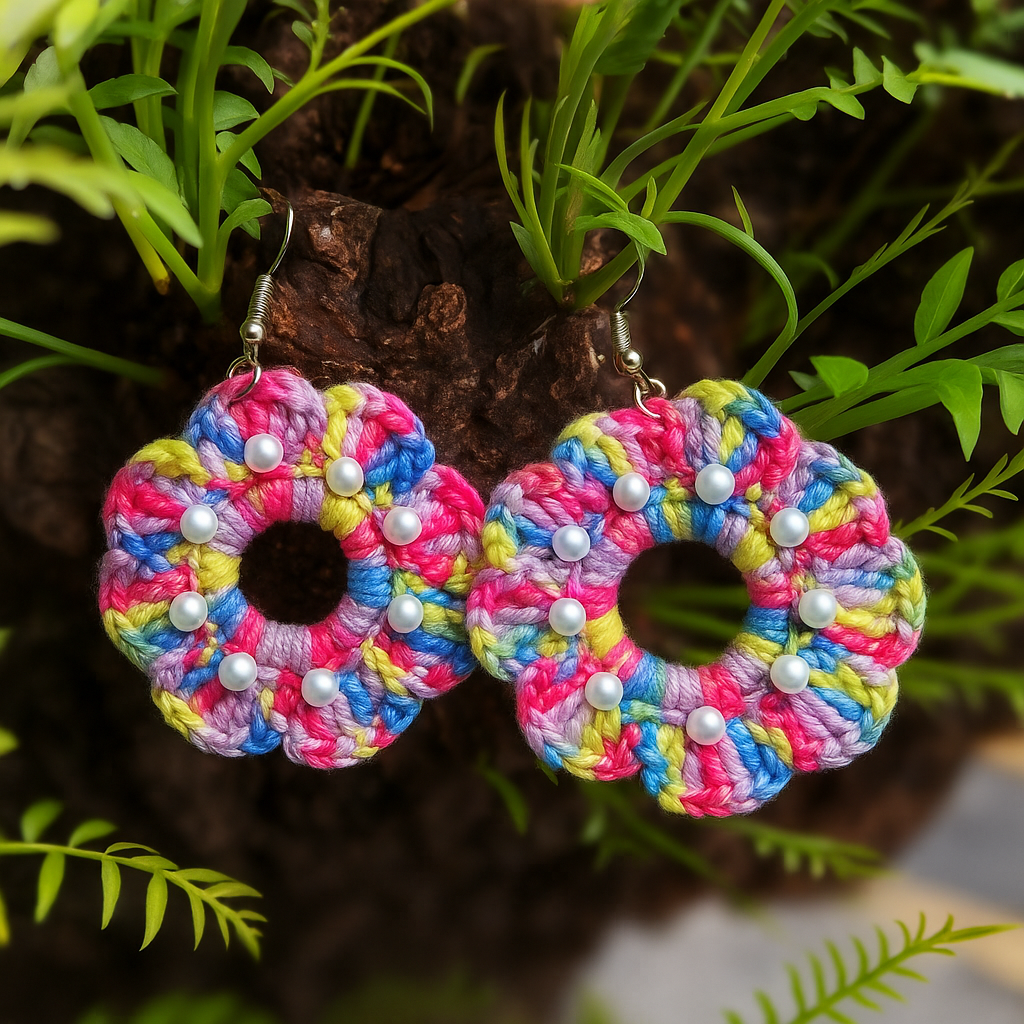 Pendientes "Perlas de jardín"
