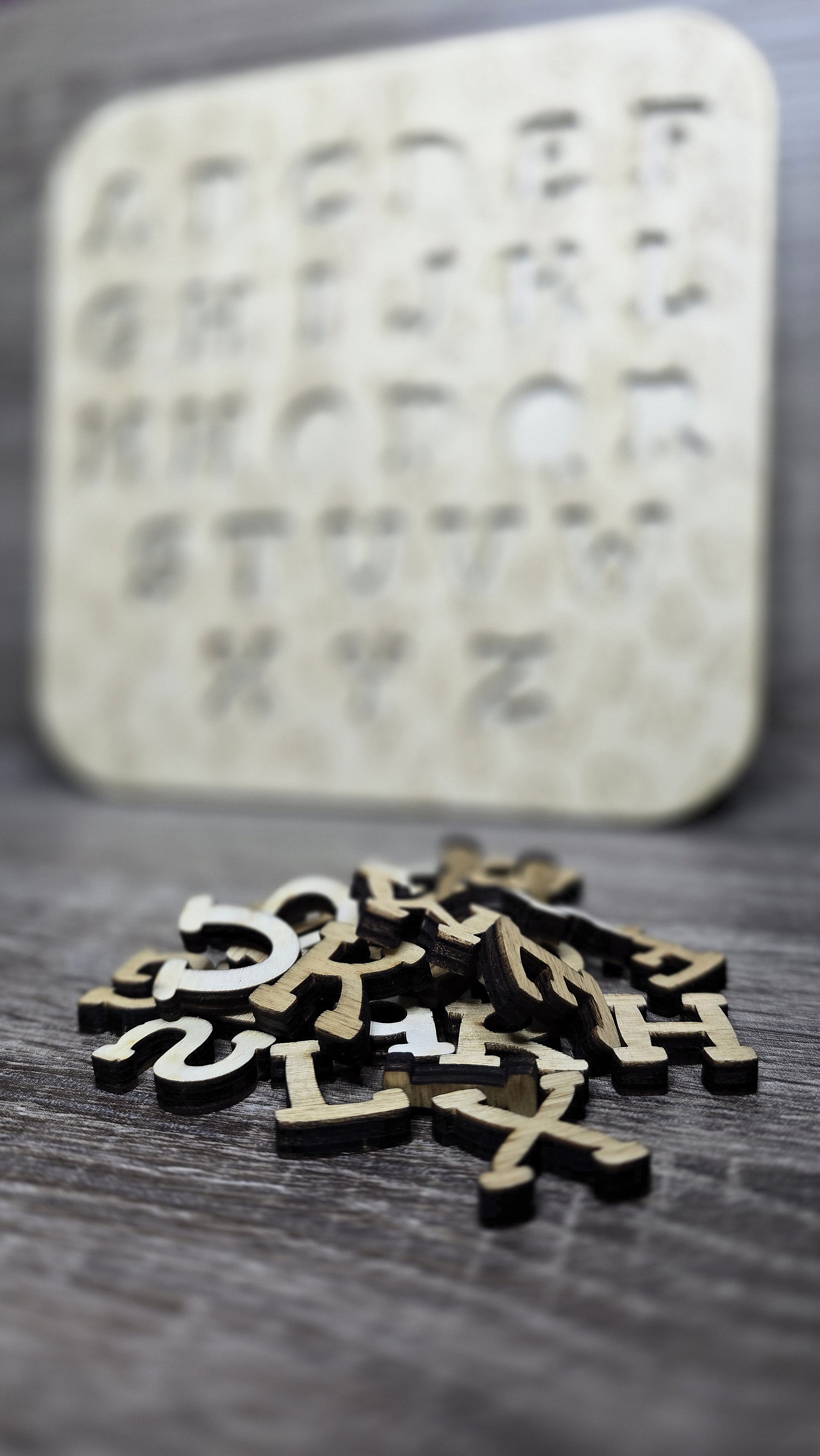 Alphabet en bois