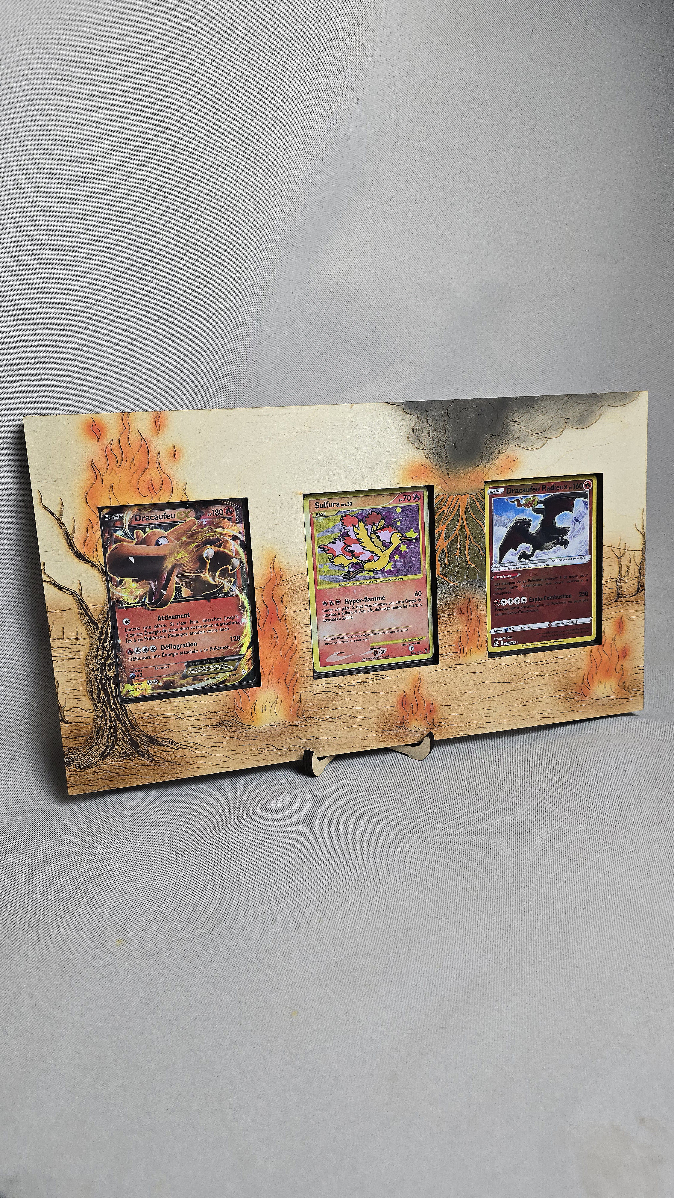 Cadre pour cartes Pokémon - Type Feu