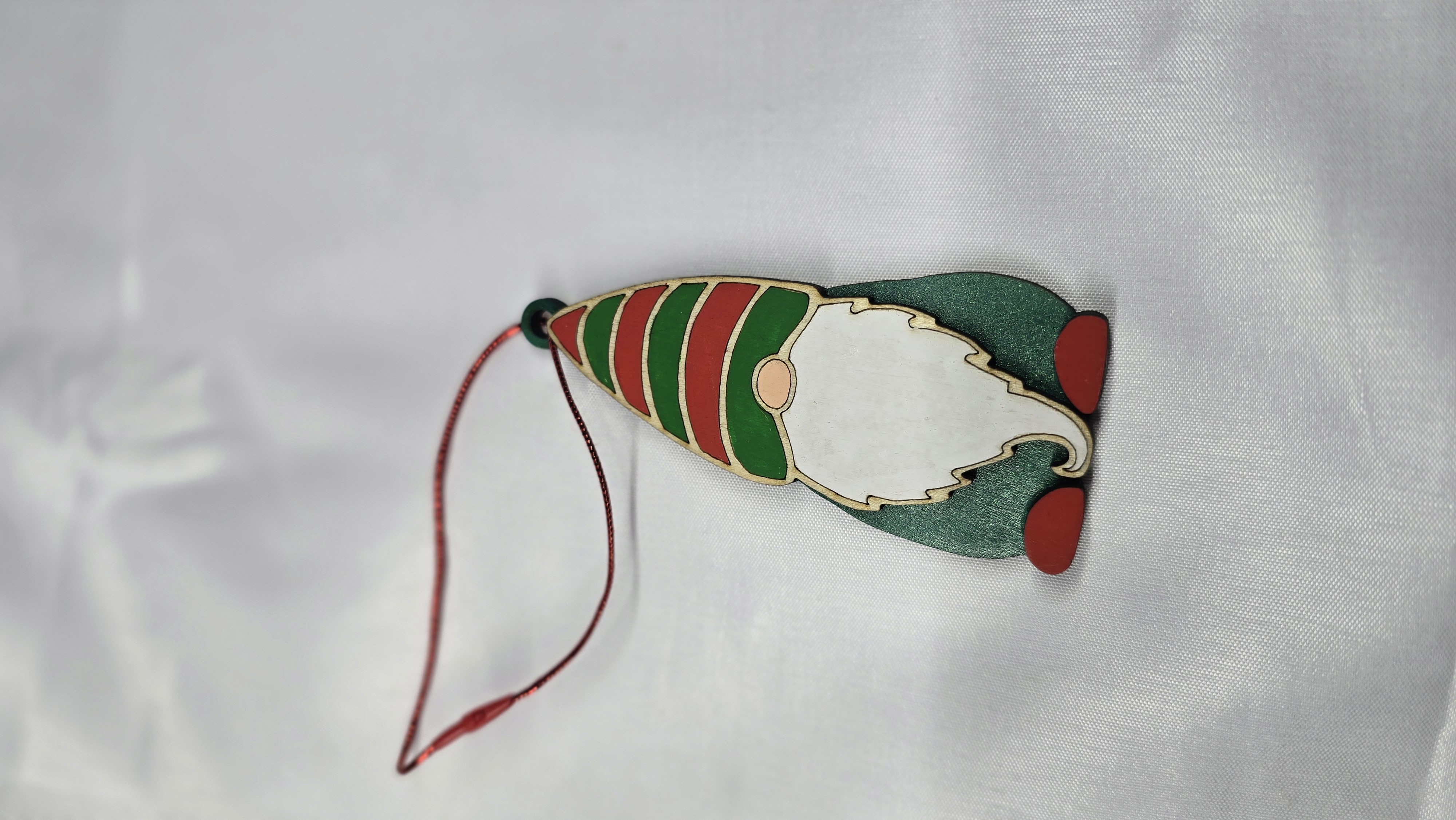 Décoration de Noël en bois - Lutin