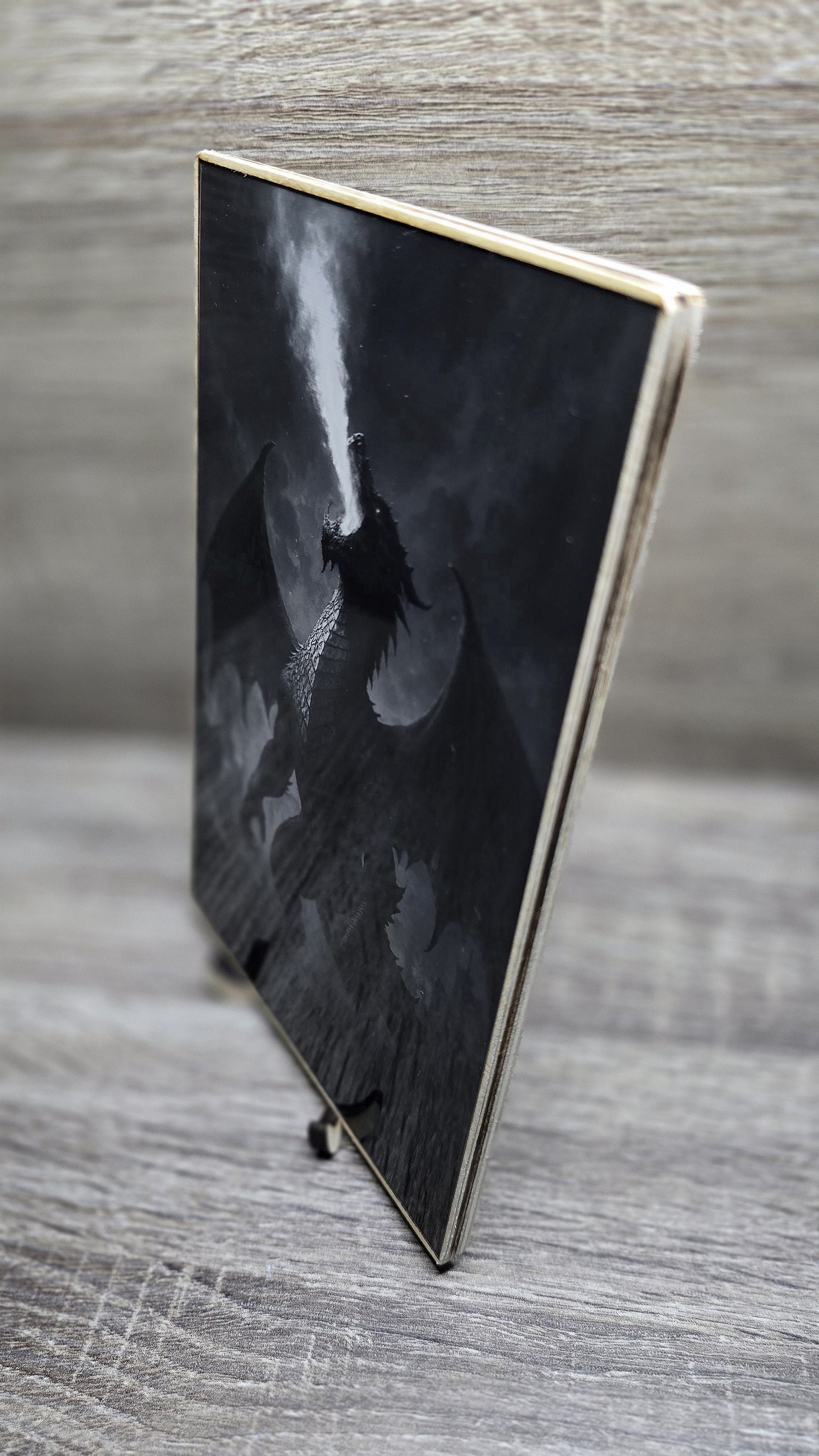 Cadre acrylique avec contours en bois - 20 x 14 cm